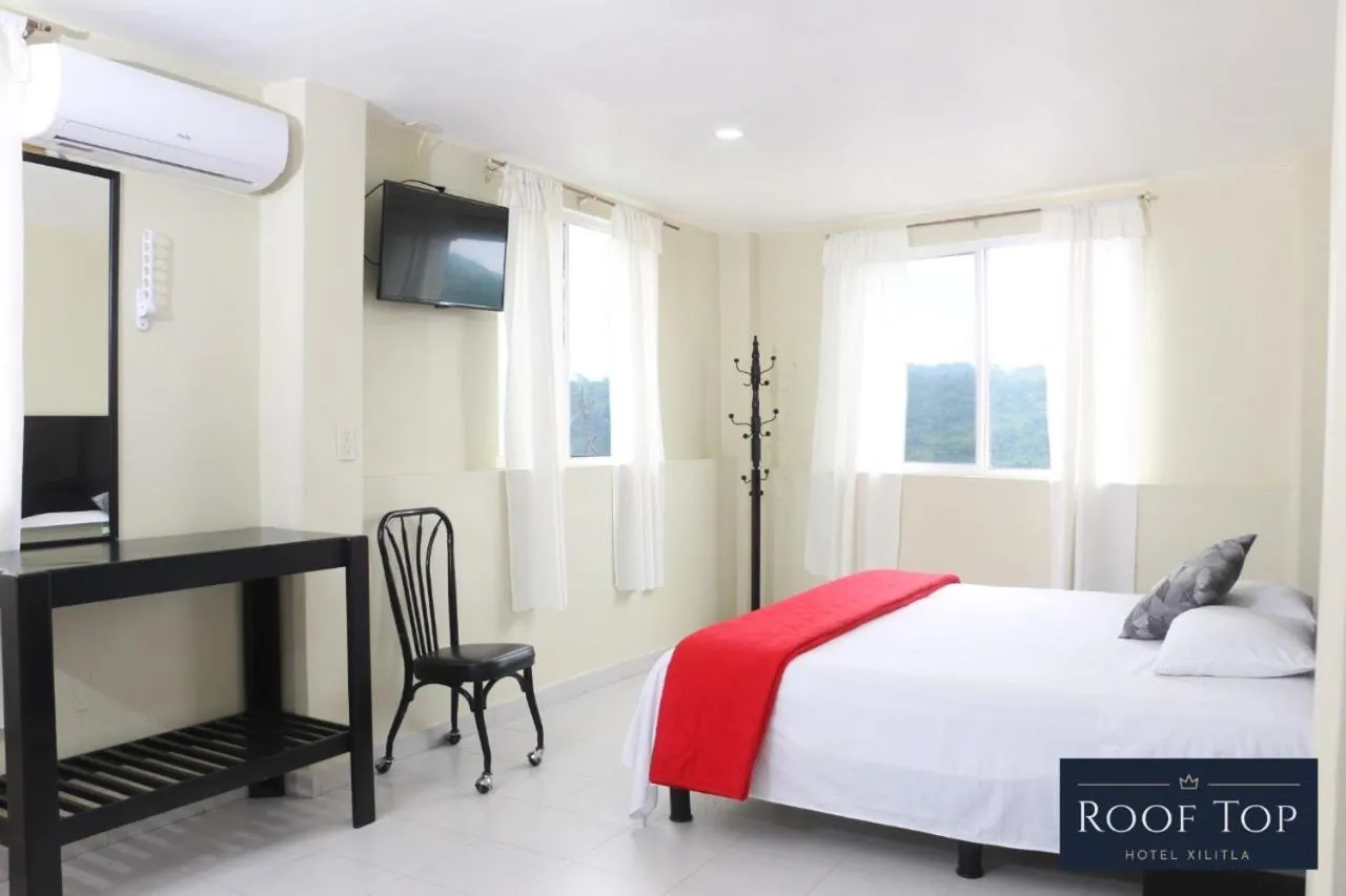 Bed in ROOF TOP Hotel XILITLA