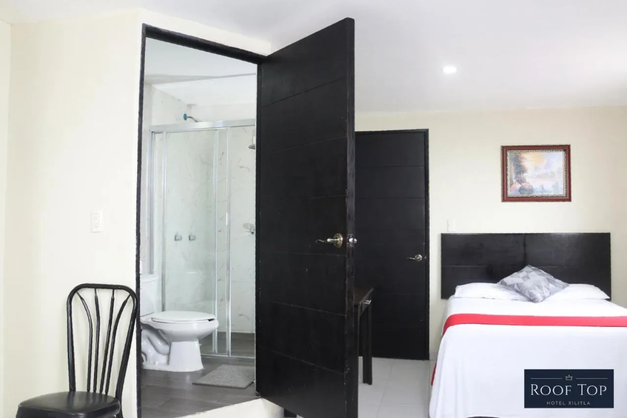 Bed in ROOF TOP Hotel XILITLA