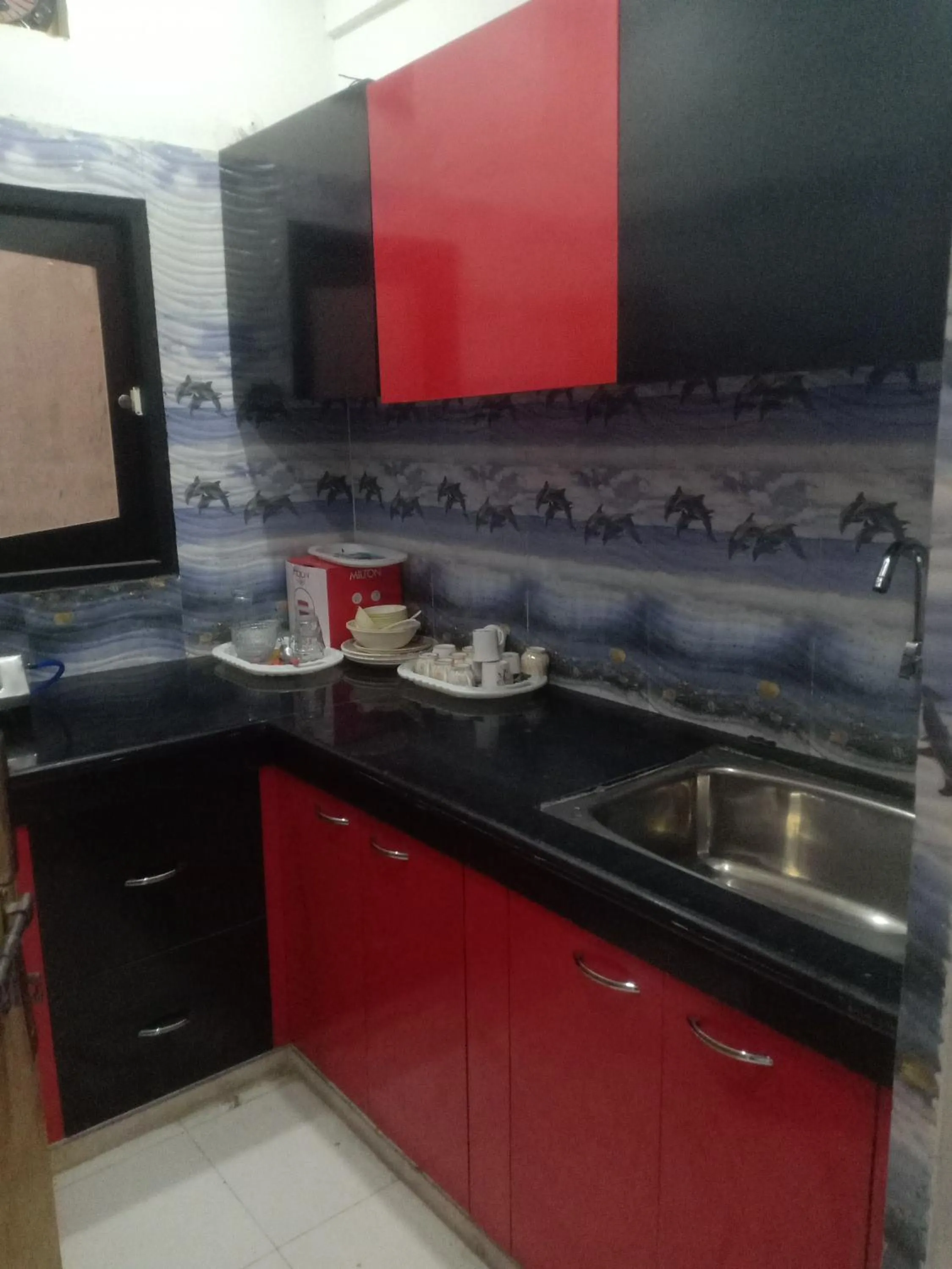 Kitchen or kitchenette in HN Palace Homestay