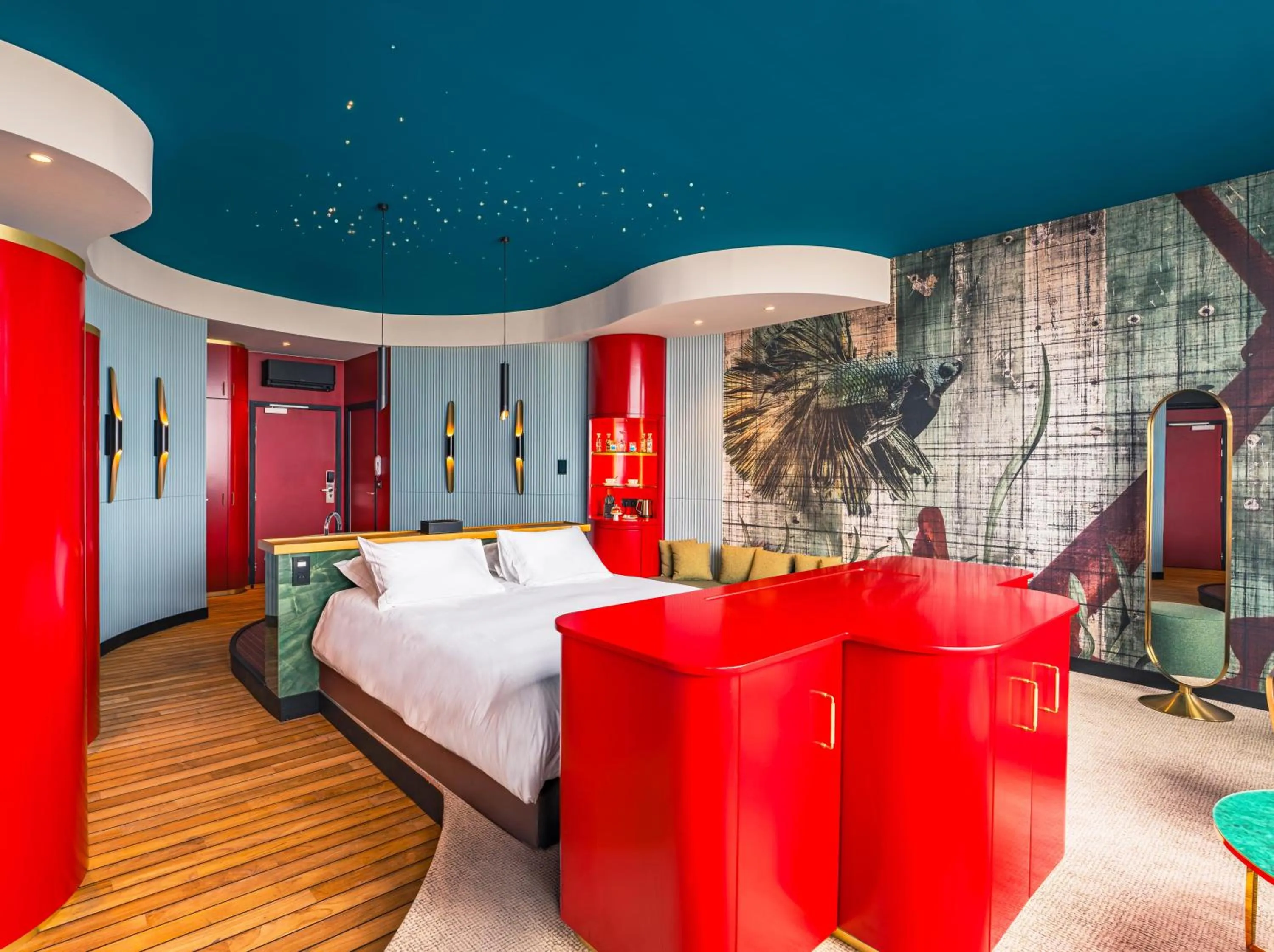 Bed in Hotel Atlantic