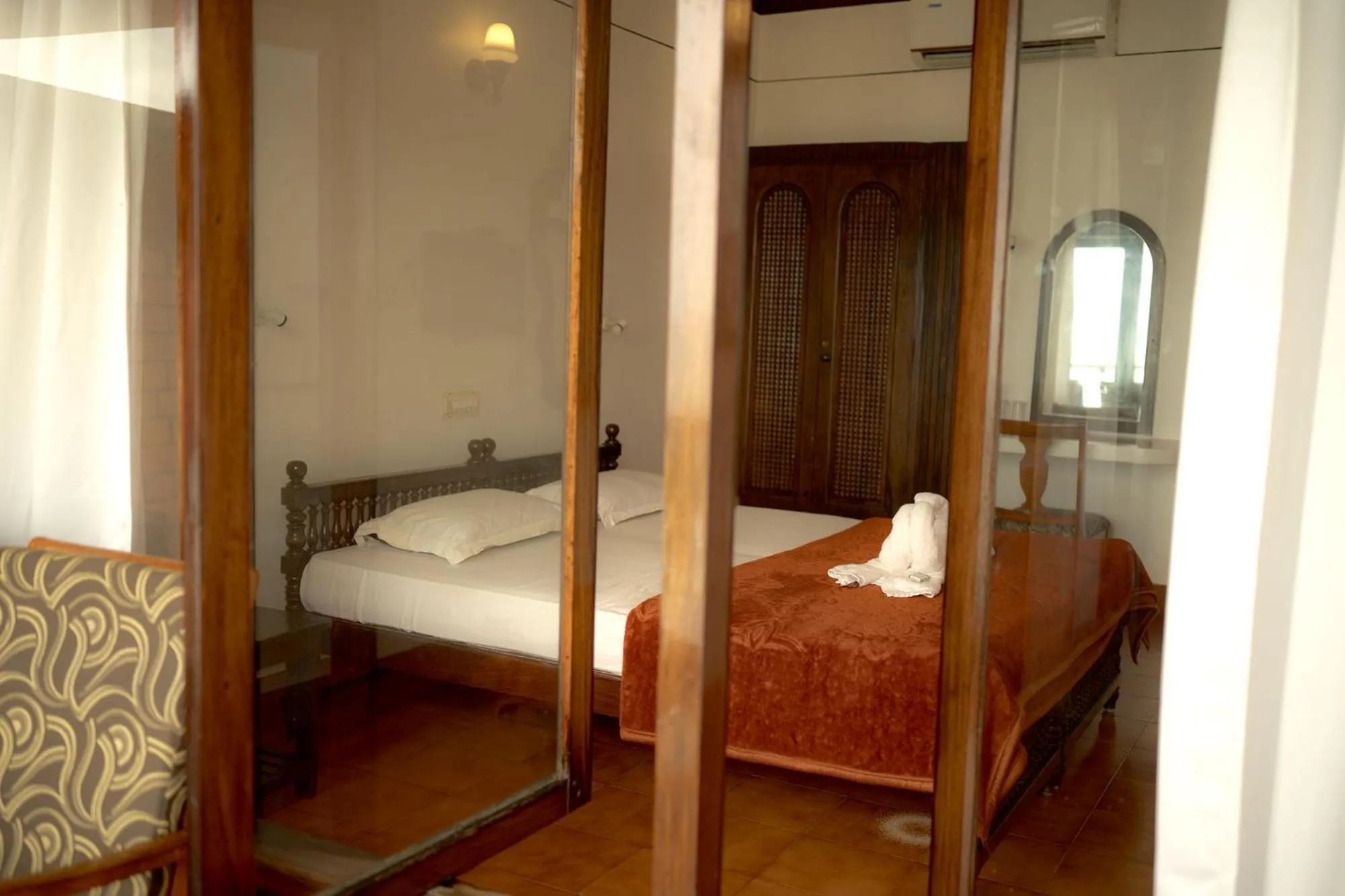 Bed in Vijaya Varma Beach Resort