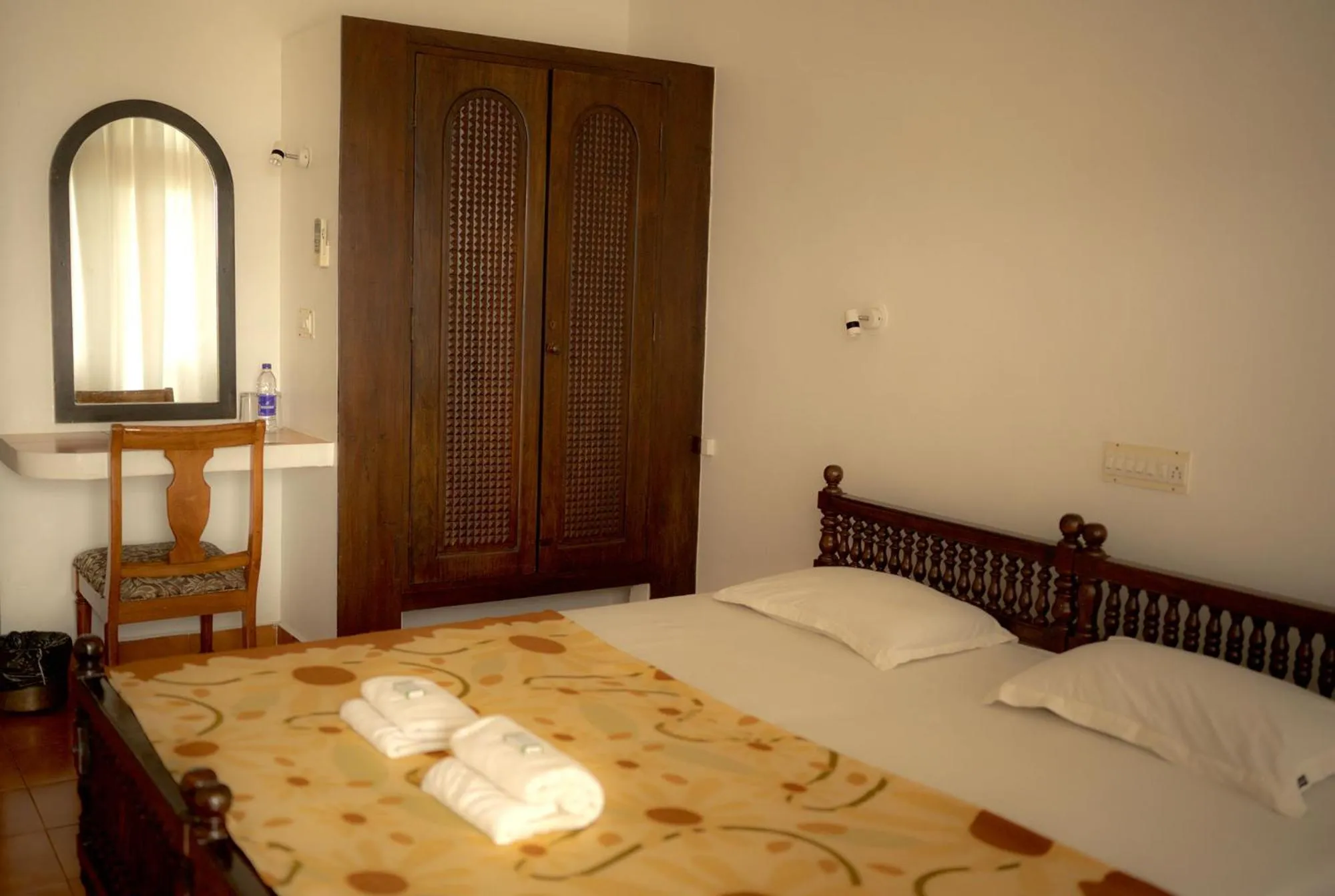 Bed in Vijaya Varma Beach Resort