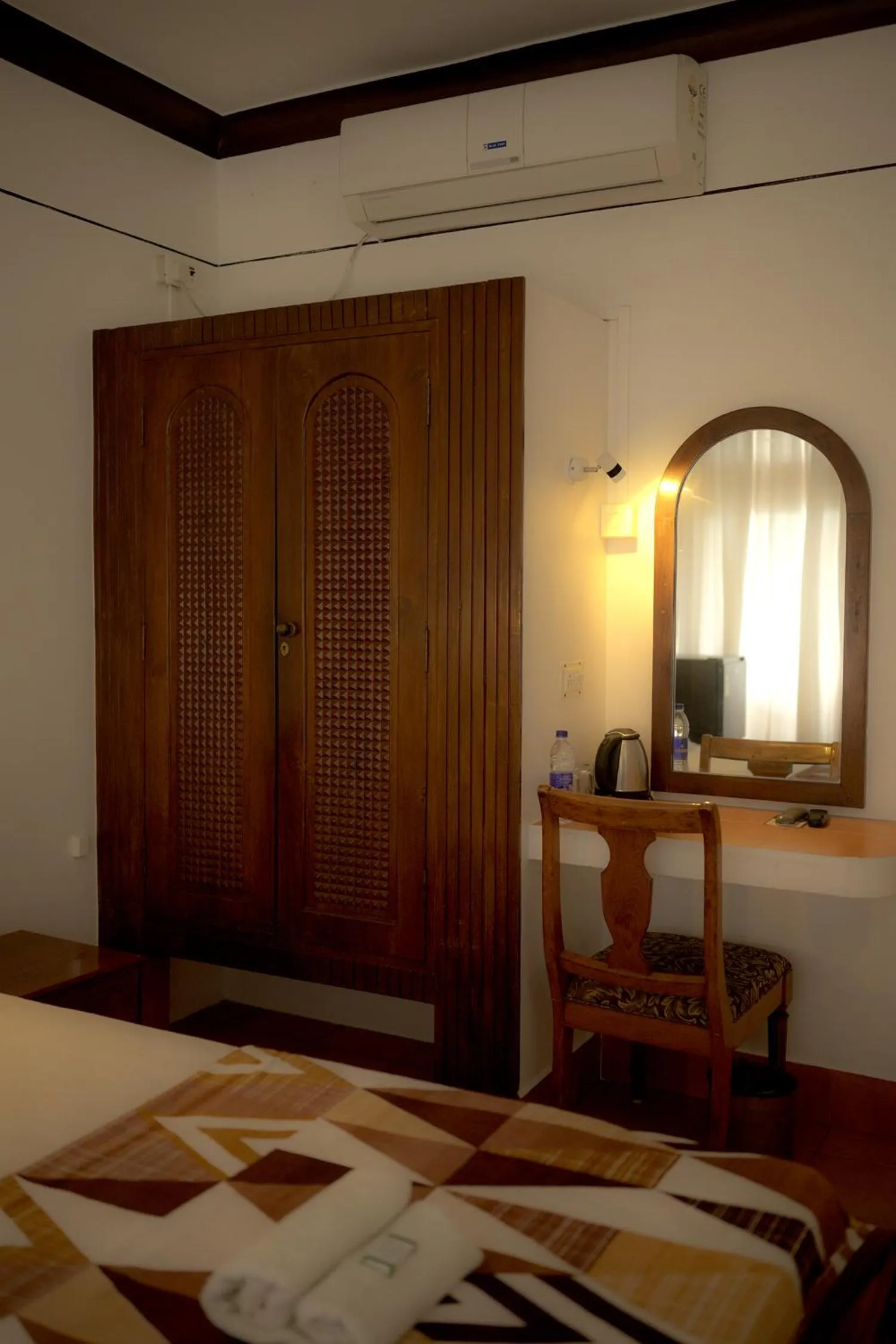 Bed in Vijaya Varma Beach Resort