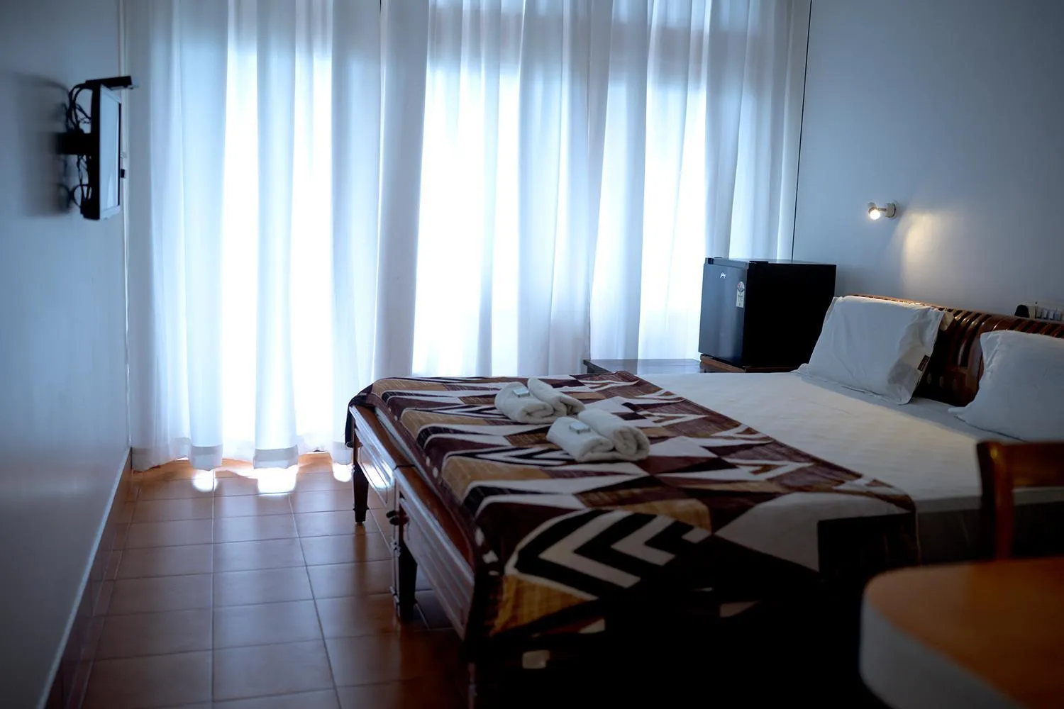 Bed in Vijaya Varma Beach Resort