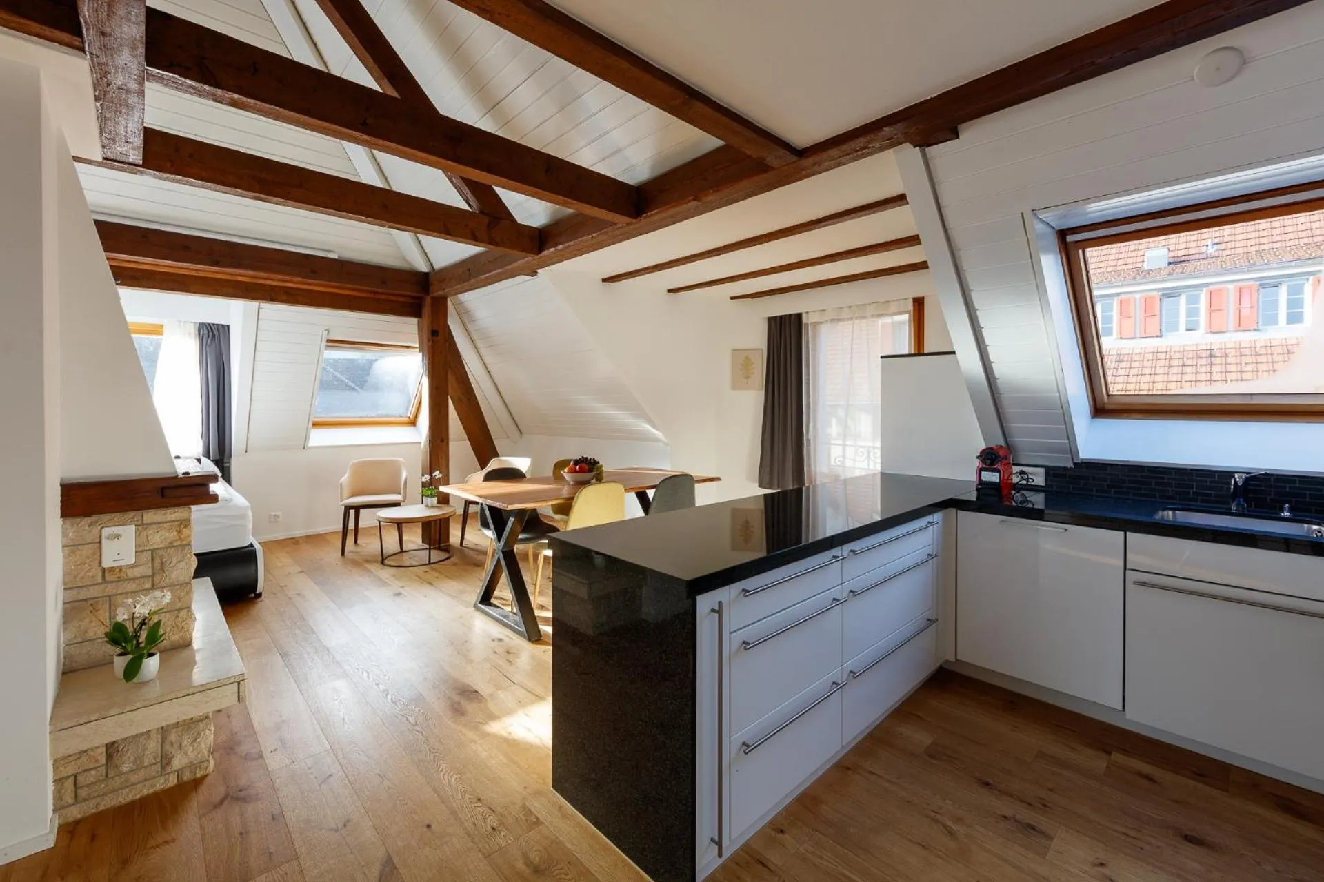 Kitchen or kitchenette in BERG & BERG APARTMENTS - Spiez Self-Check-in