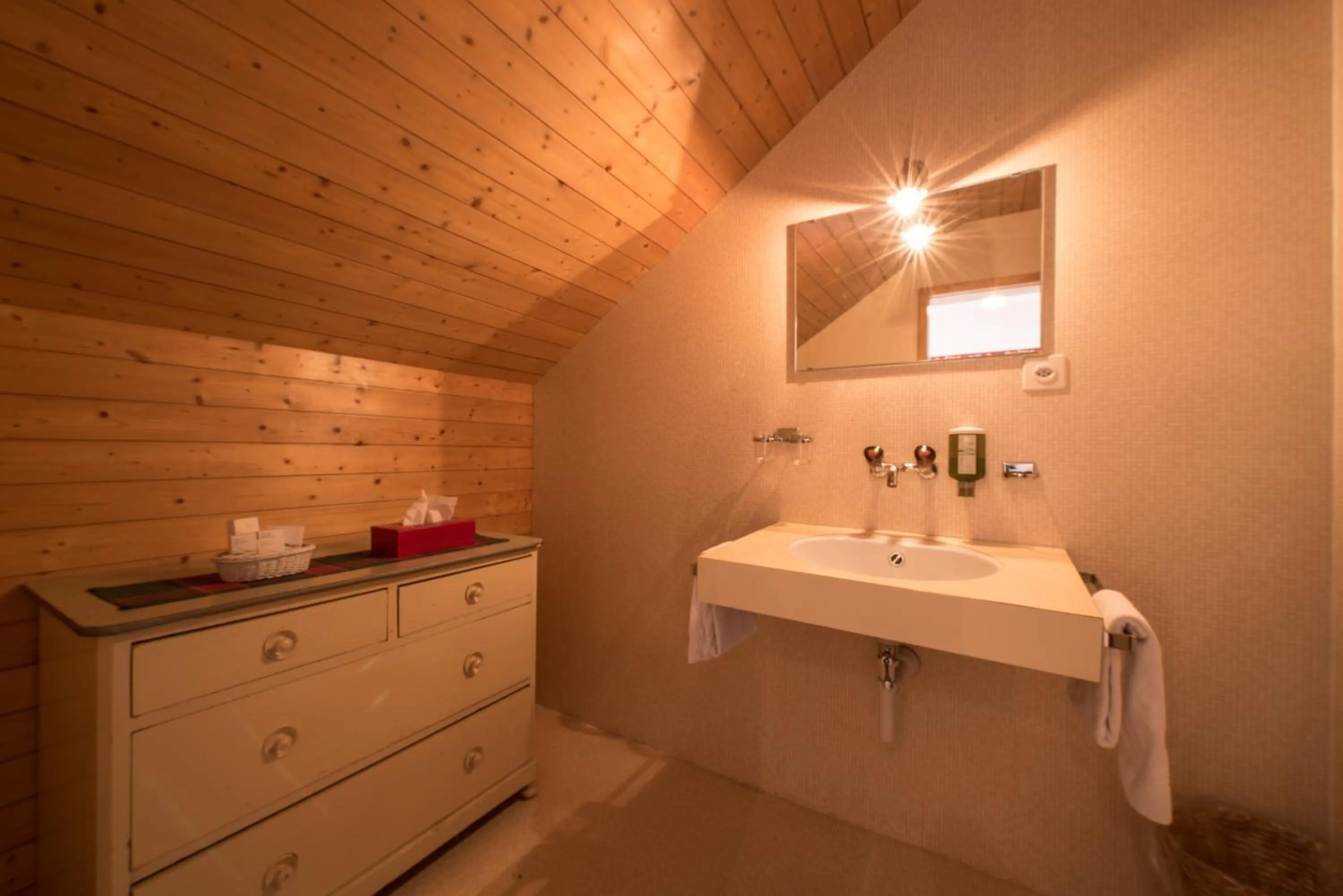 Bathroom in Historic Hotel Falken