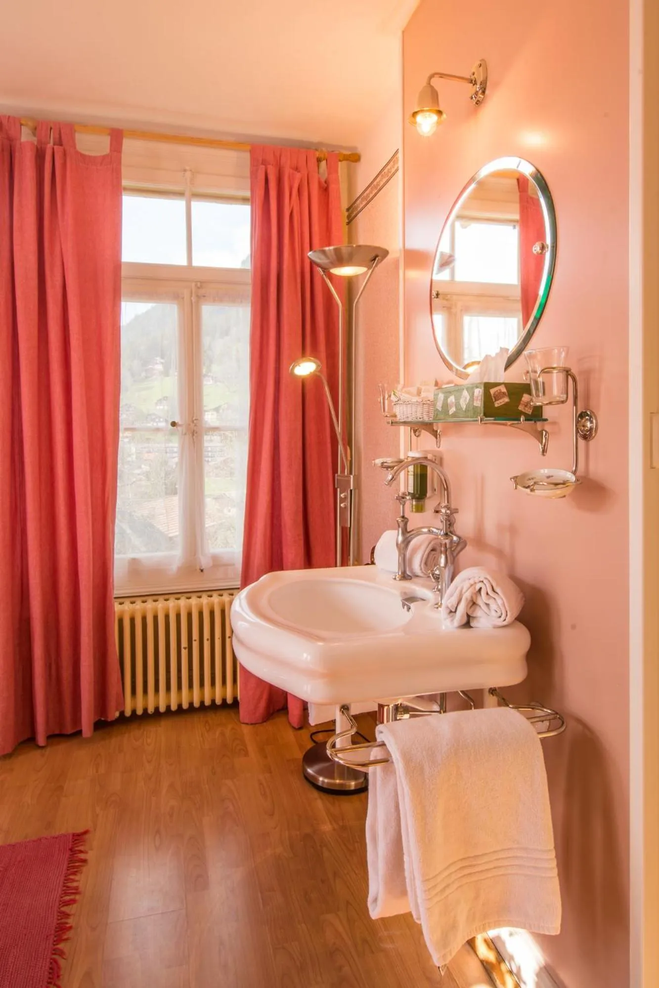 Bathroom in Historic Hotel Falken