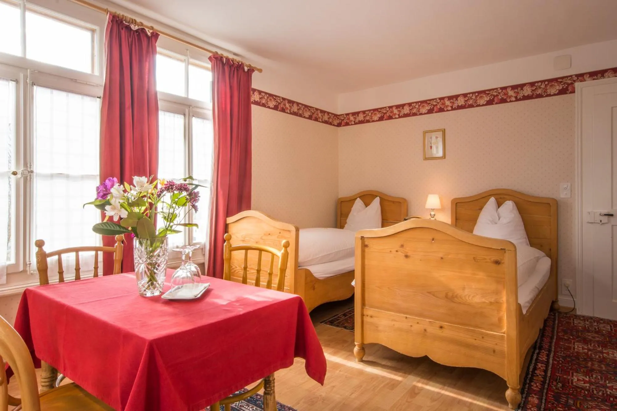Bedroom in Historic Hotel Falken