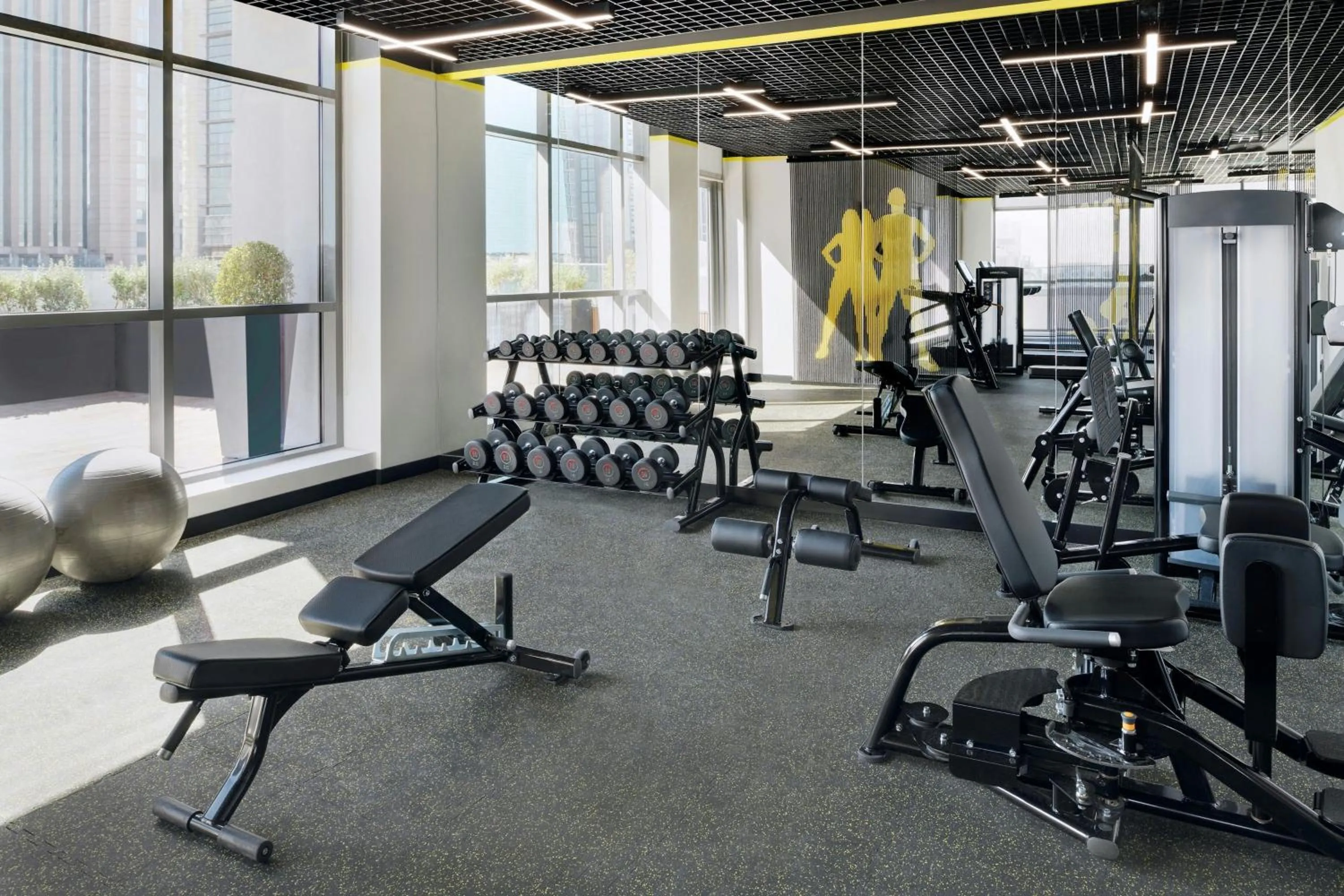 Fitness centre/facilities in Courtyard by Marriott World Trade Centre, Dubai