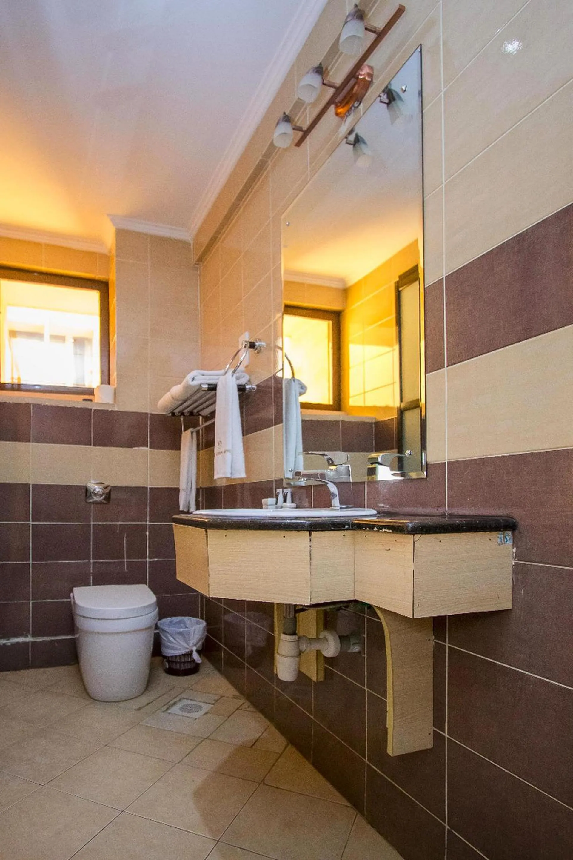 Shower in The Clarion Hotel