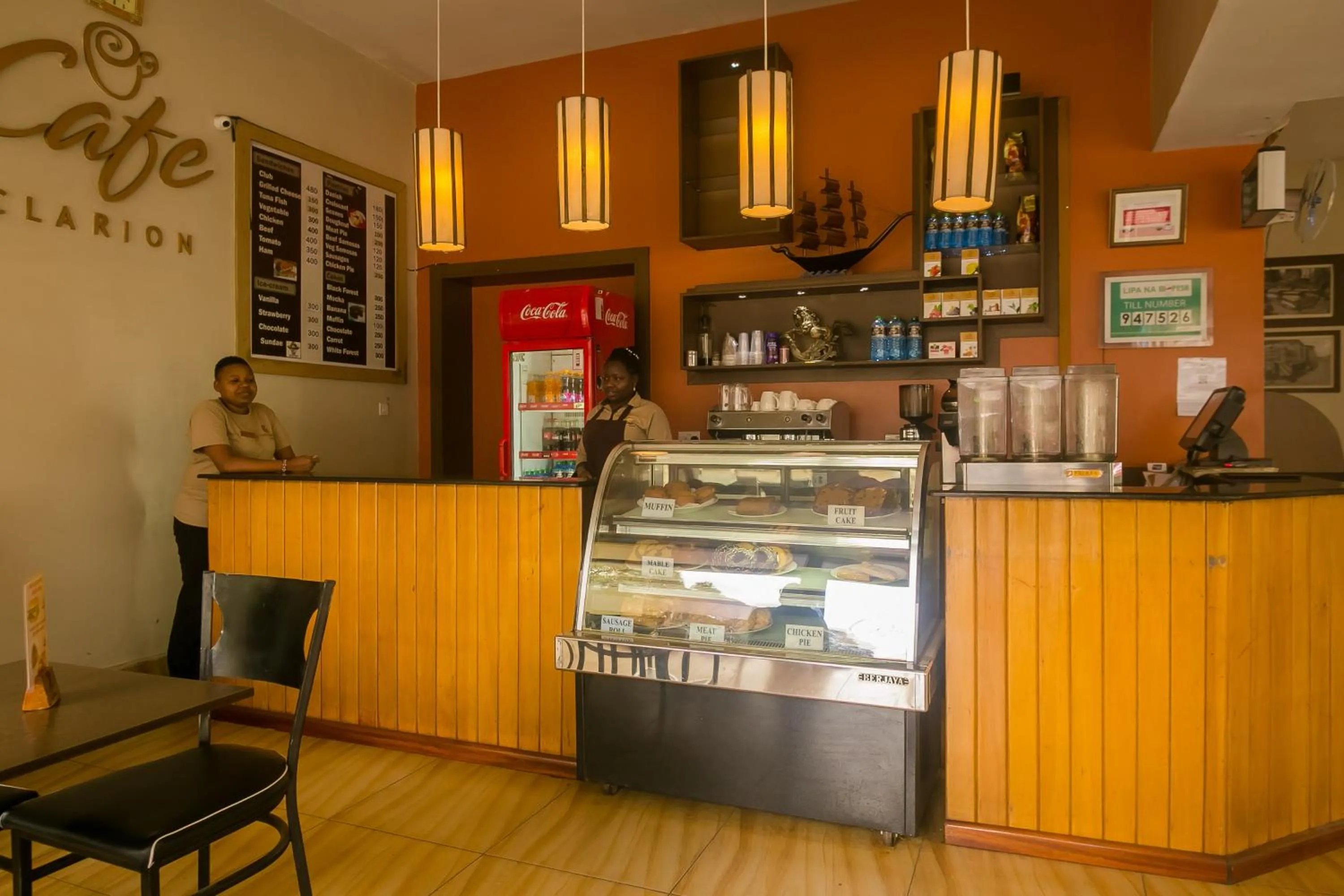 Food and drinks in The Clarion Hotel