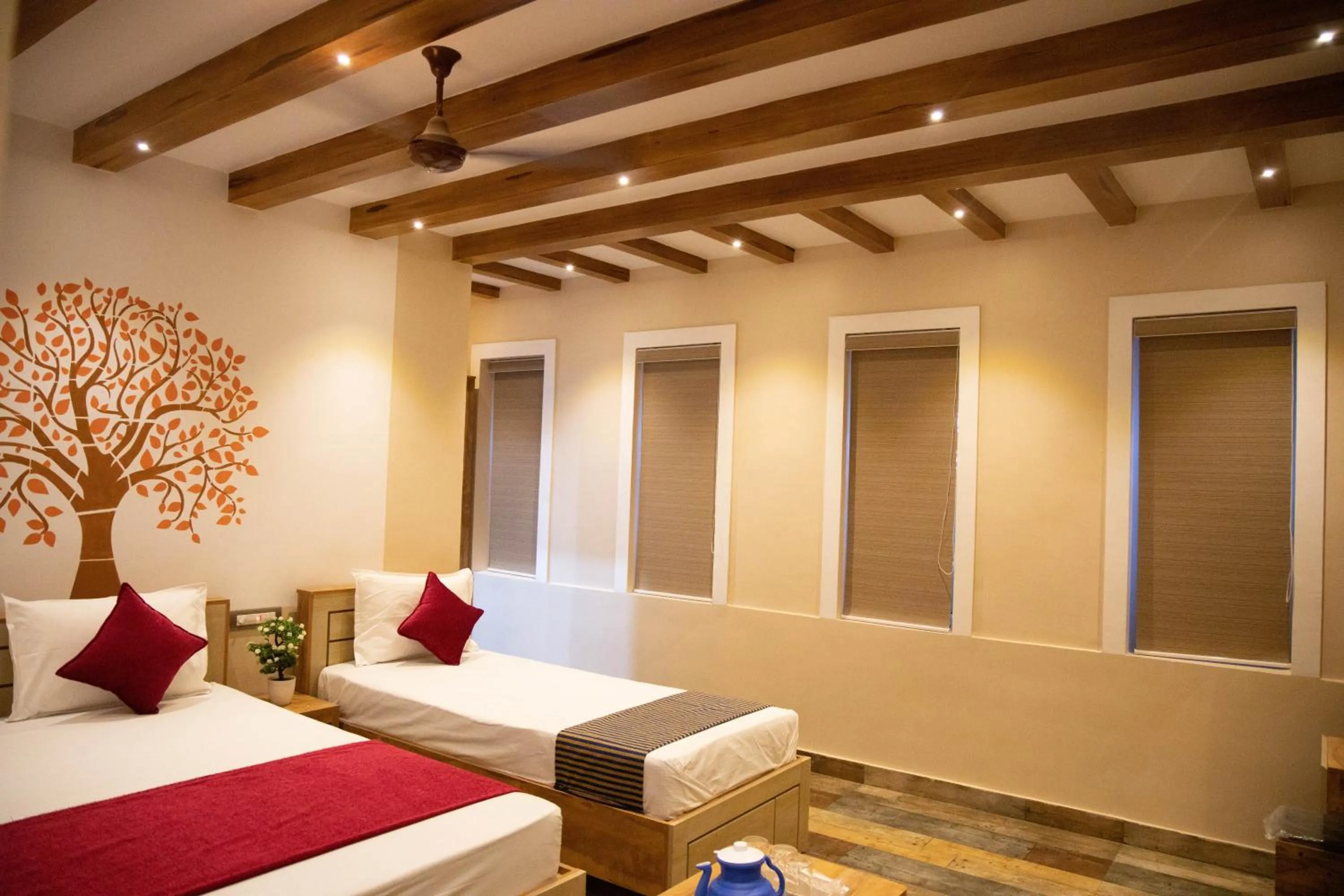 Photo of the whole room, Bed in Hotel Ganesh Palace