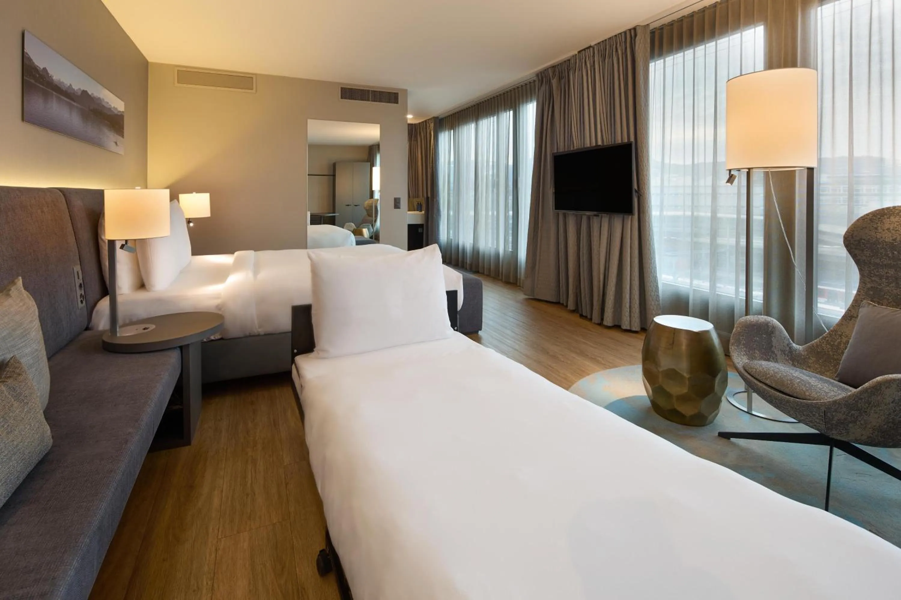 Bedroom, Bed in Radisson Blu Hotel, Lucerne