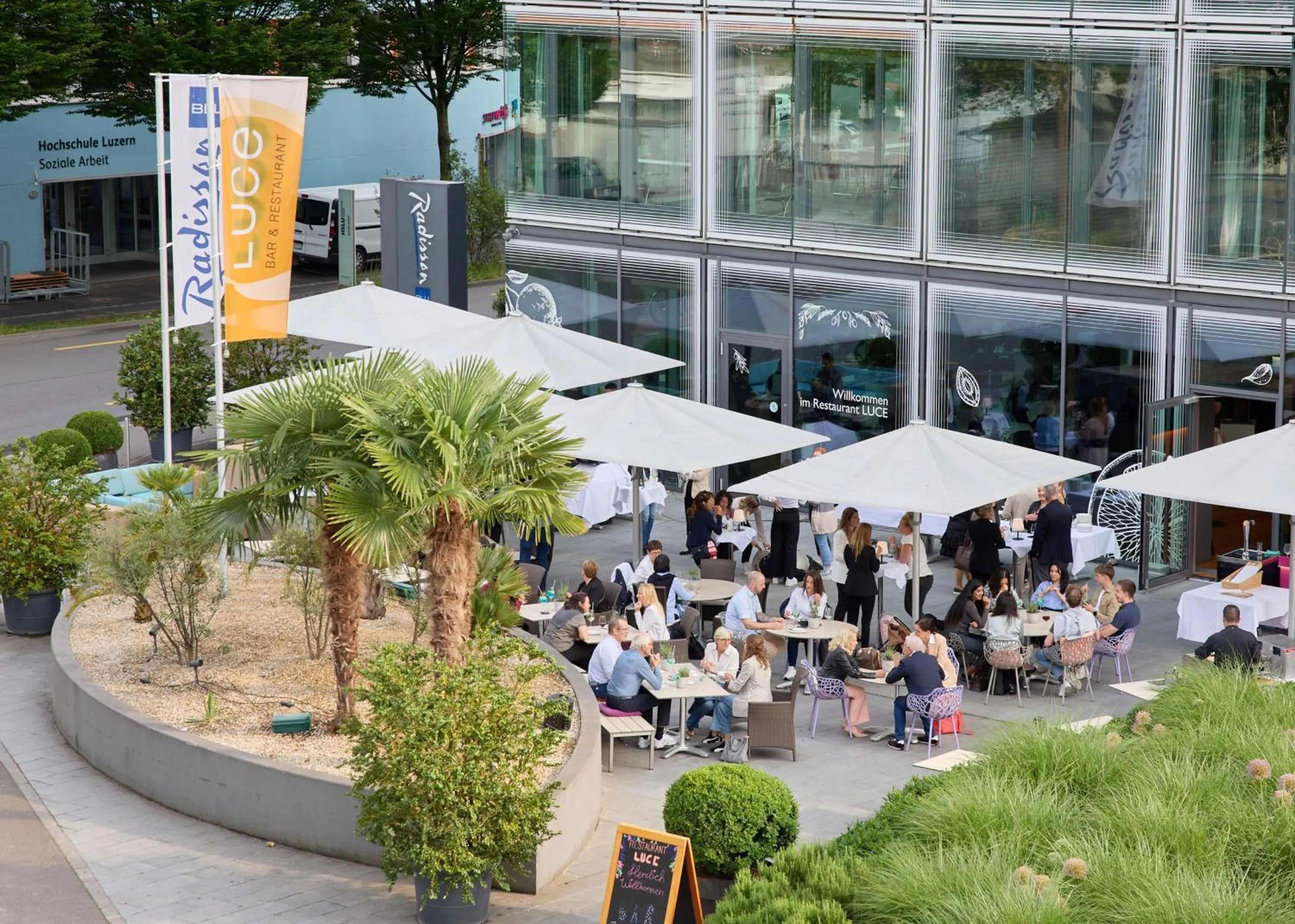 Restaurant/places to eat in Radisson Blu Hotel, Lucerne