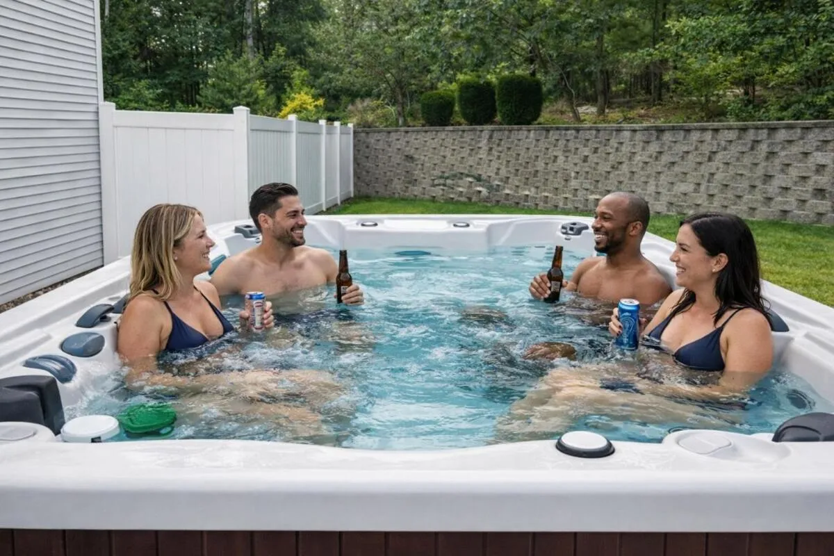 Luxury Villa with Hot Tub, Two Fire Pits, King Bed Suite, Game Room & Fenced Yard