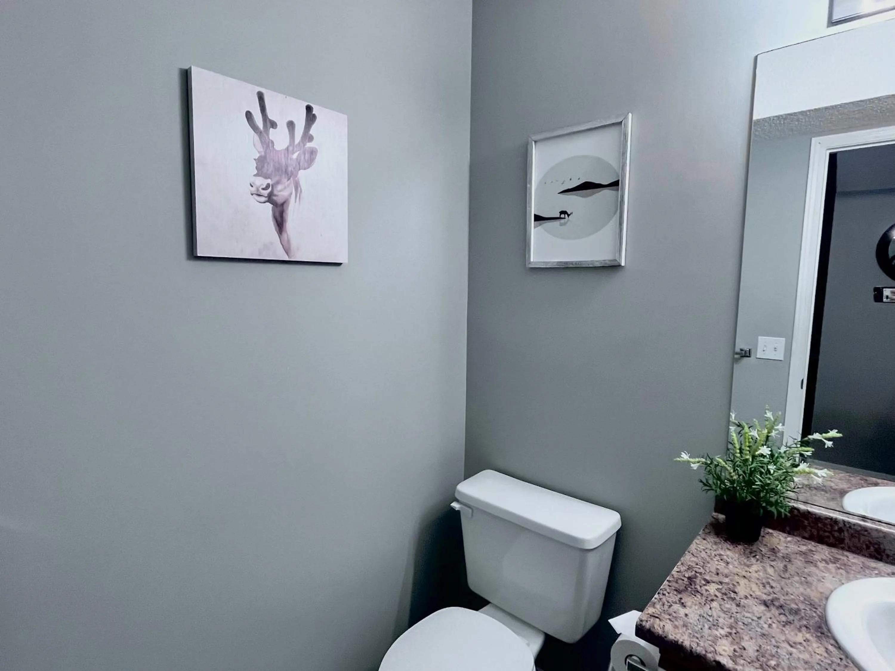 Toilet in Canadian Rockies Chalets by Trilink - 2 & 3 Bedroom Condos - Self Check-In - Walking Distance to Downtown - Free Parking - Pet-Friendly - No AC