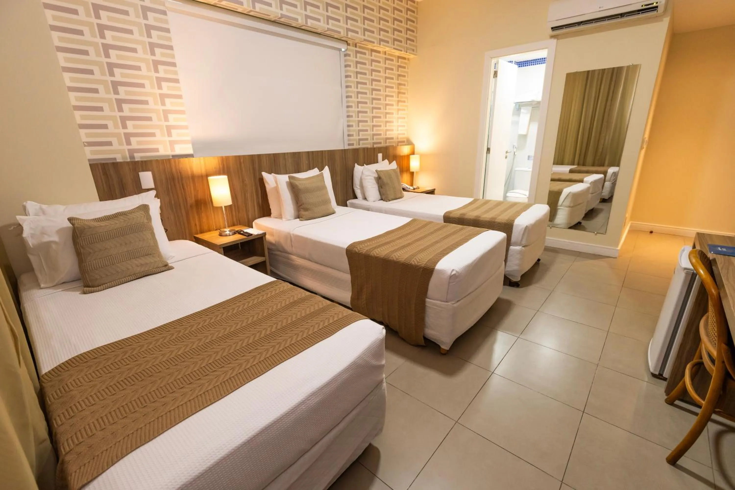 Bed in Mais Hotel Aeroporto Salvador