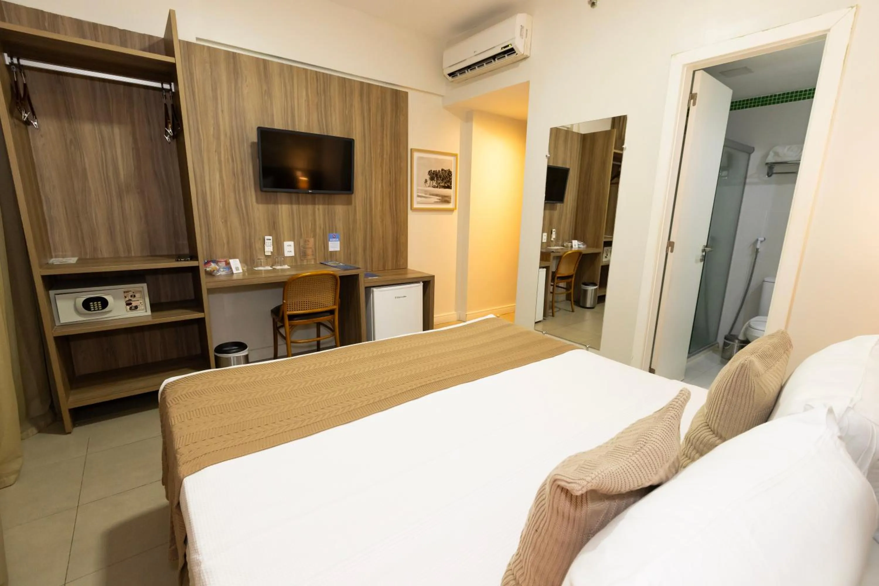 Bed in Mais Hotel Aeroporto Salvador