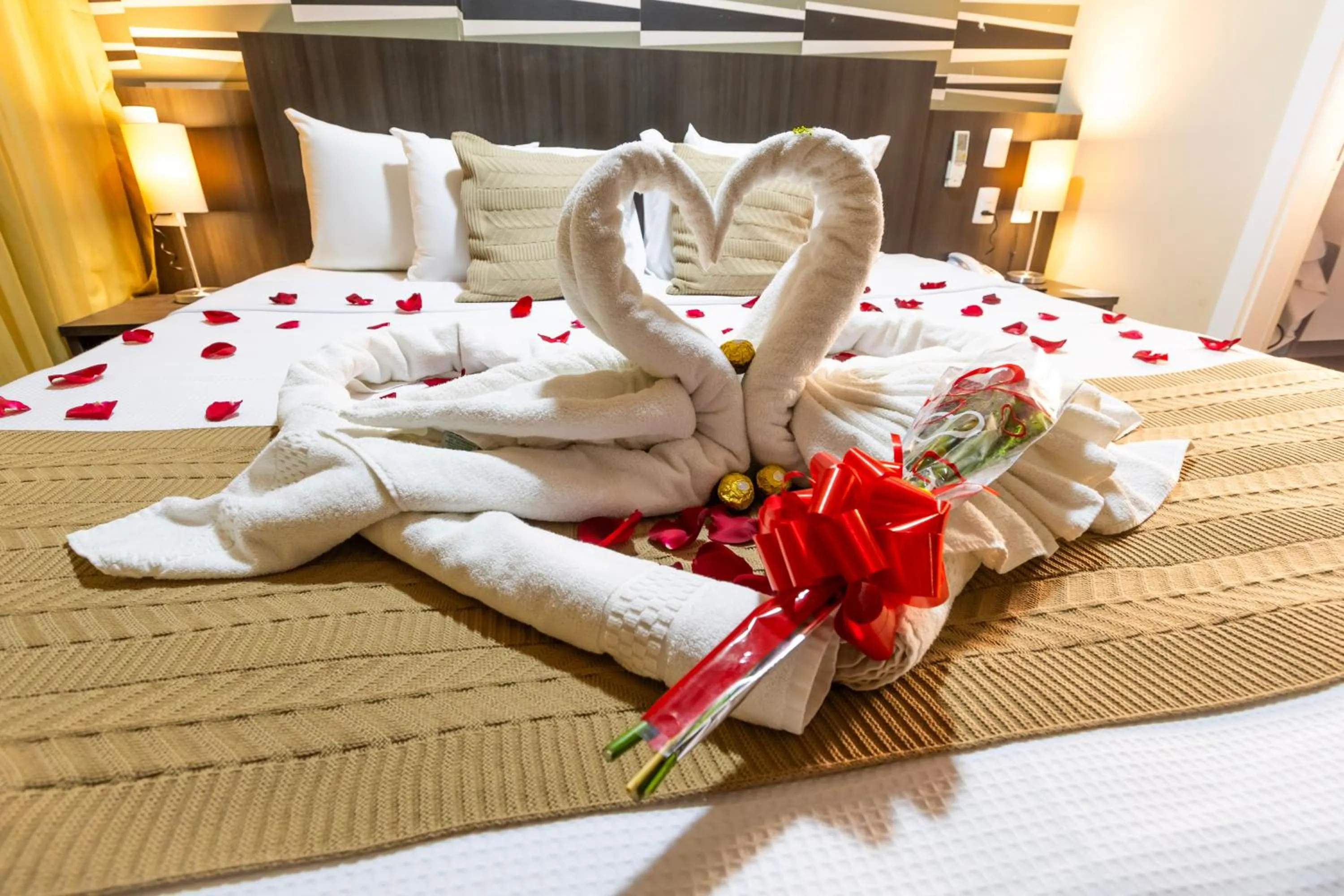 Bed in Mais Hotel Aeroporto Salvador