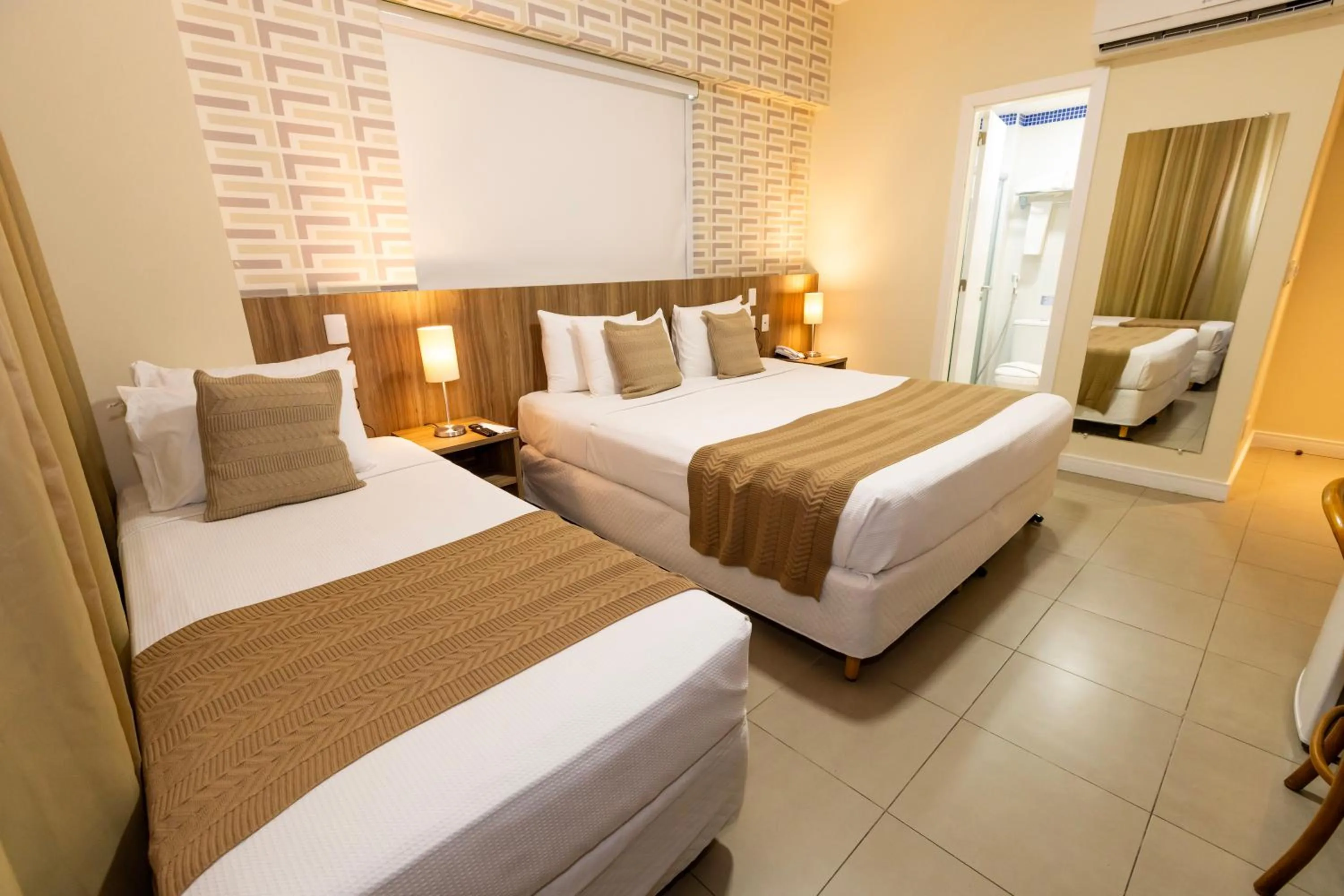 Bed in Mais Hotel Aeroporto Salvador