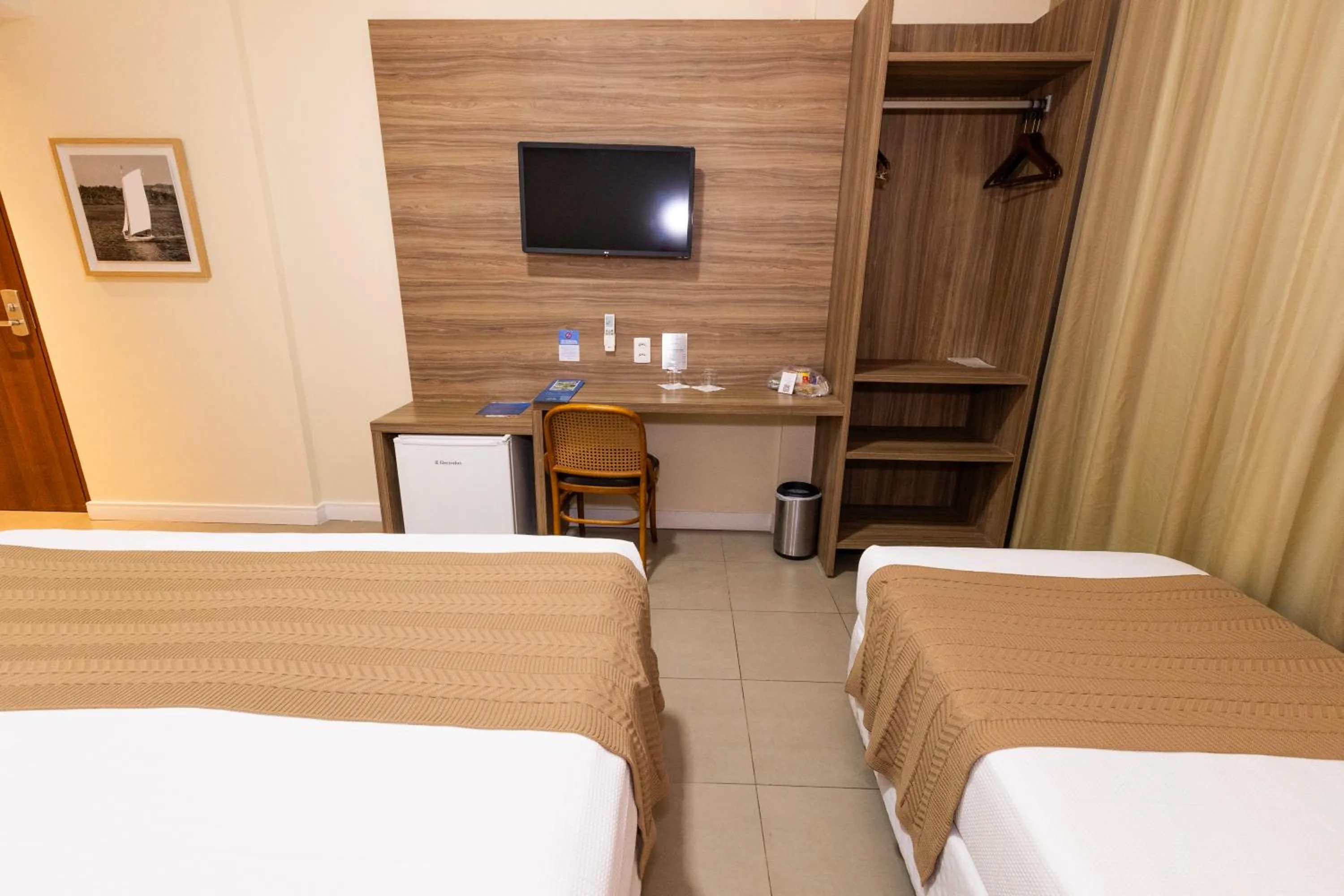 Bed in Mais Hotel Aeroporto Salvador