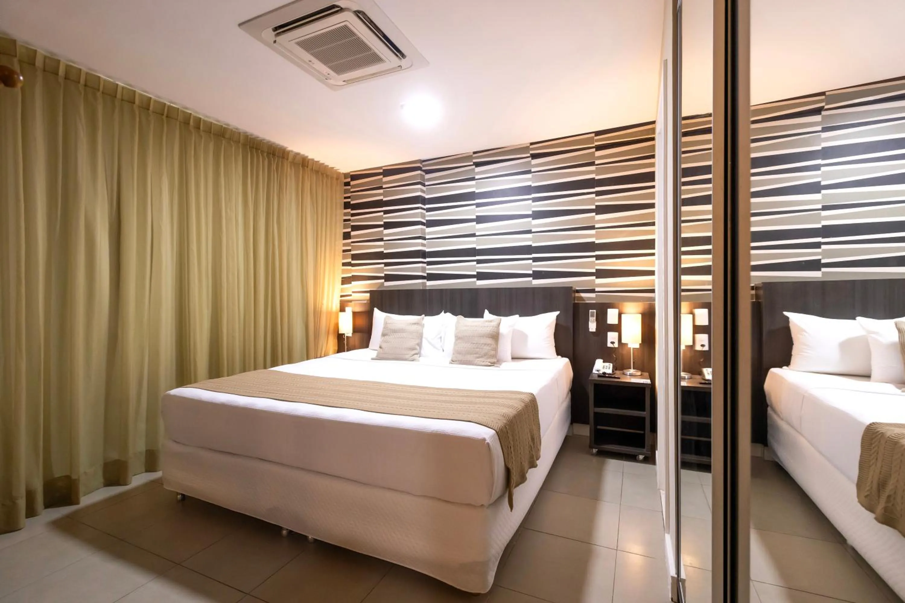 Bed in Mais Hotel Aeroporto Salvador