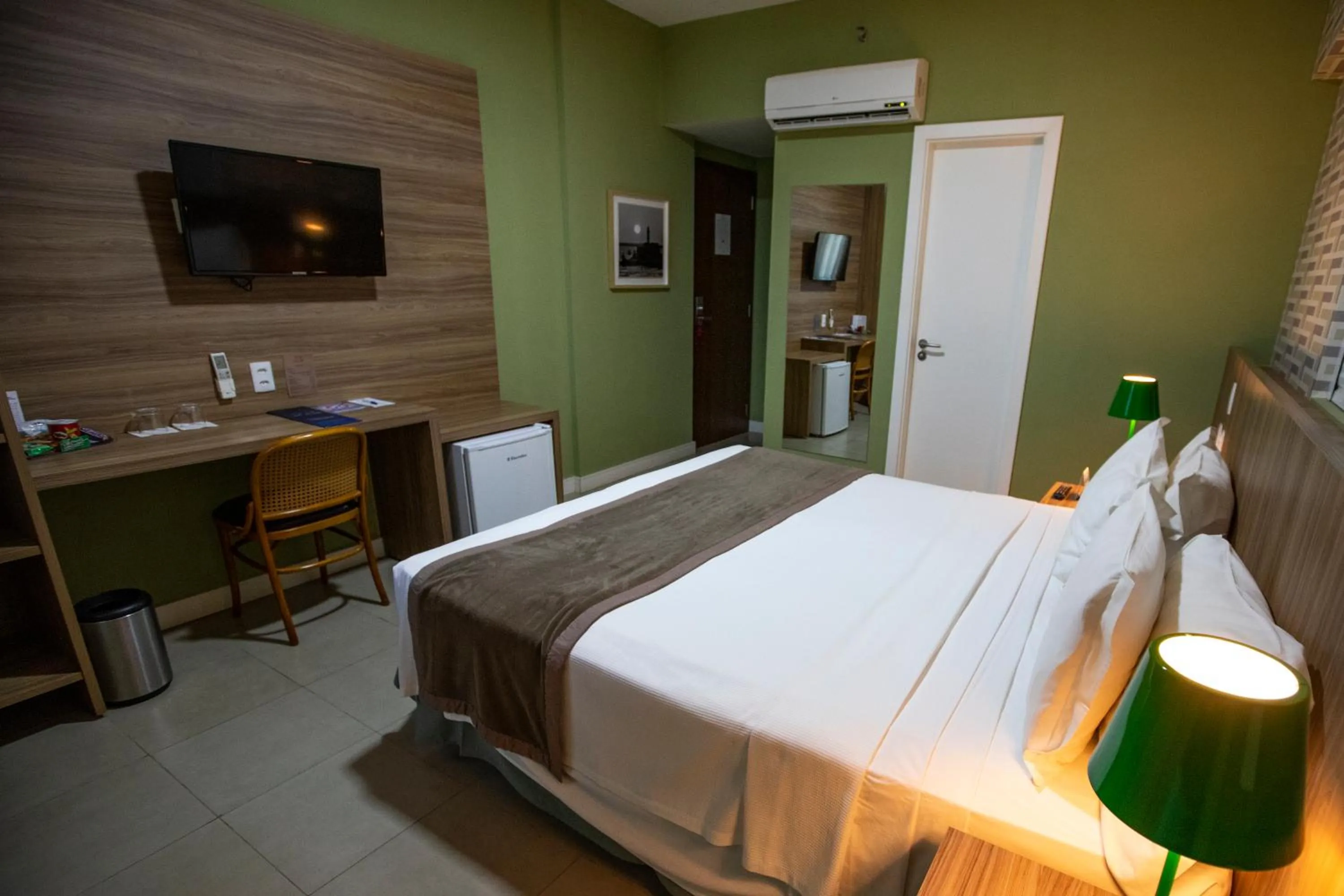 Bed in Mais Hotel Aeroporto Salvador