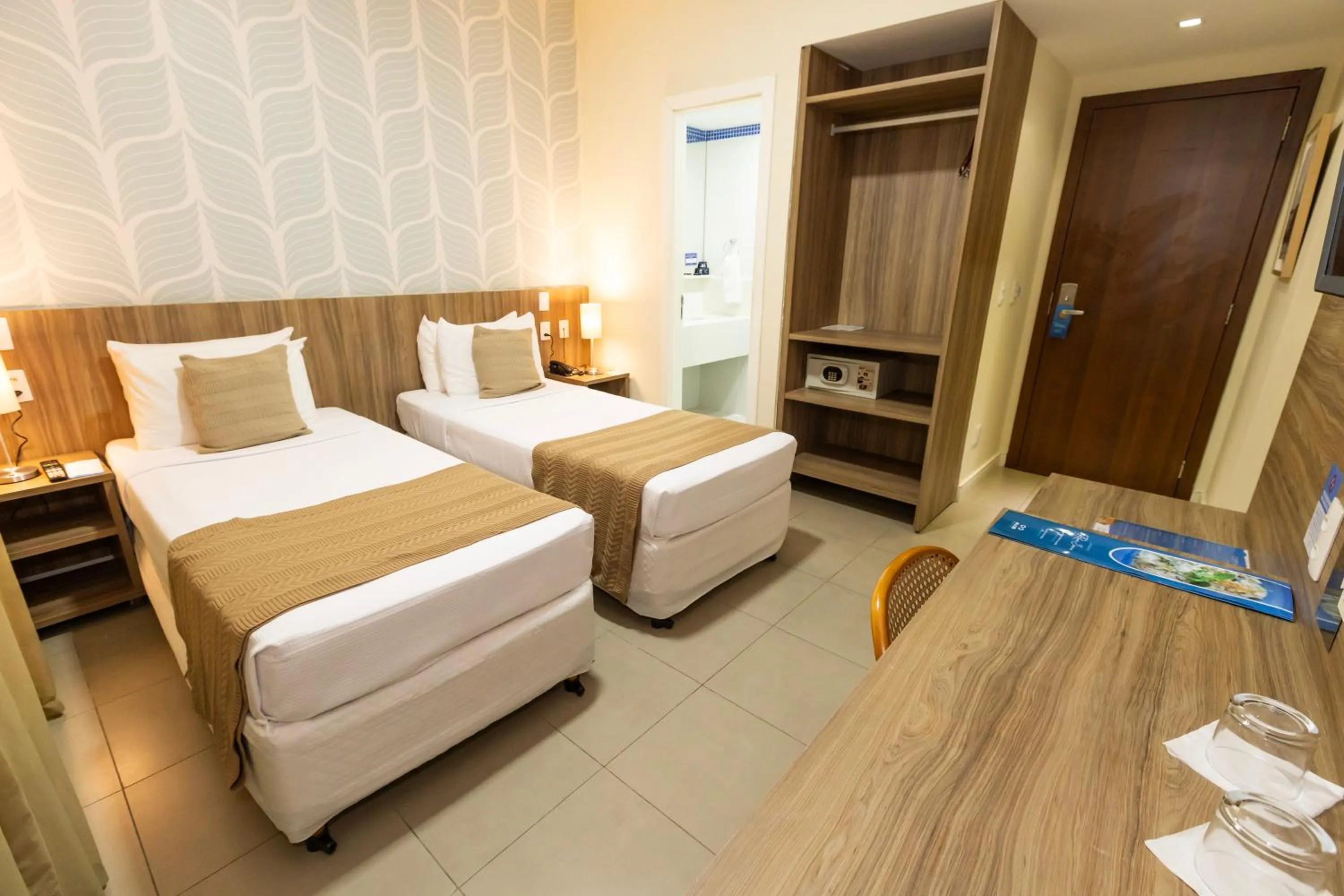 Bed in Mais Hotel Aeroporto Salvador