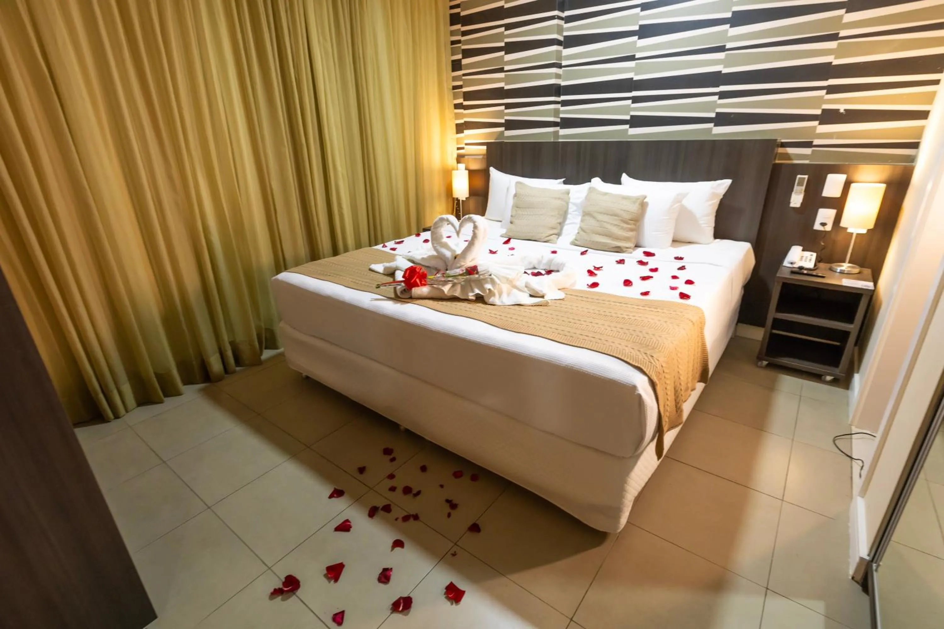 Bed in Mais Hotel Aeroporto Salvador