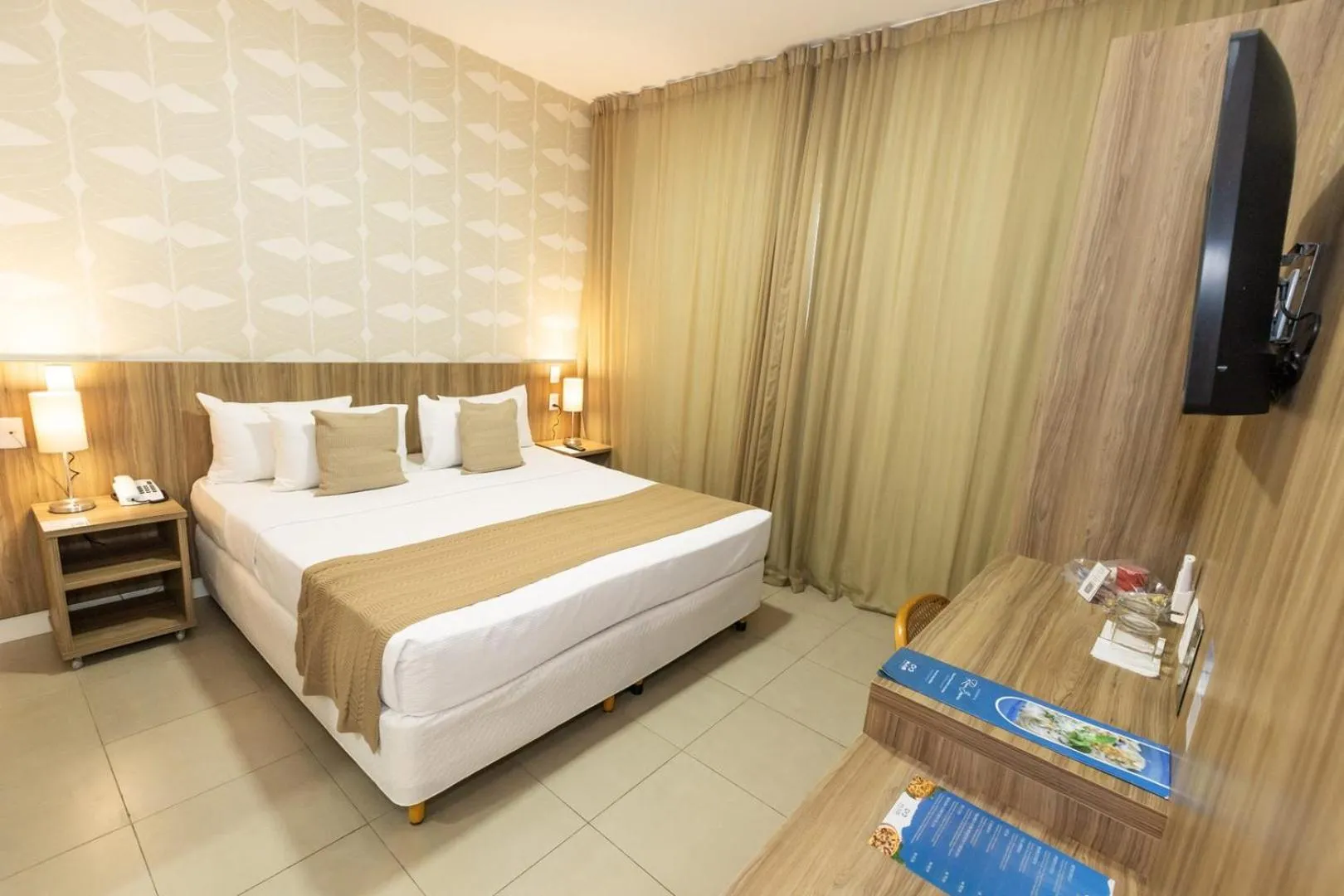 Bed in Mais Hotel Aeroporto Salvador