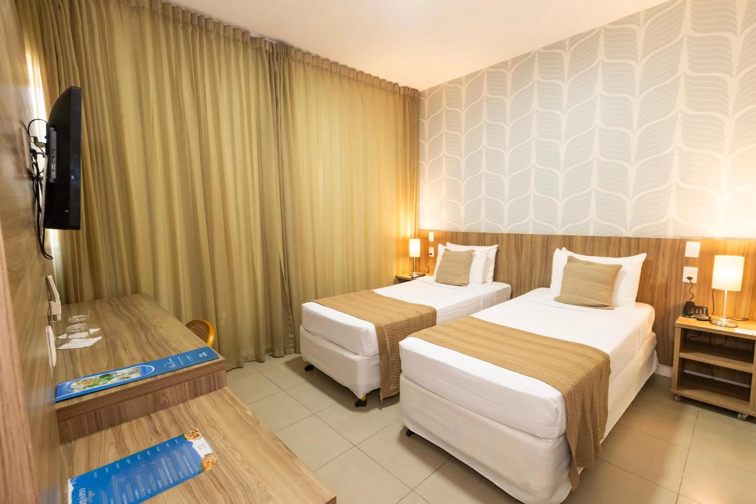 Bed in Mais Hotel Aeroporto Salvador