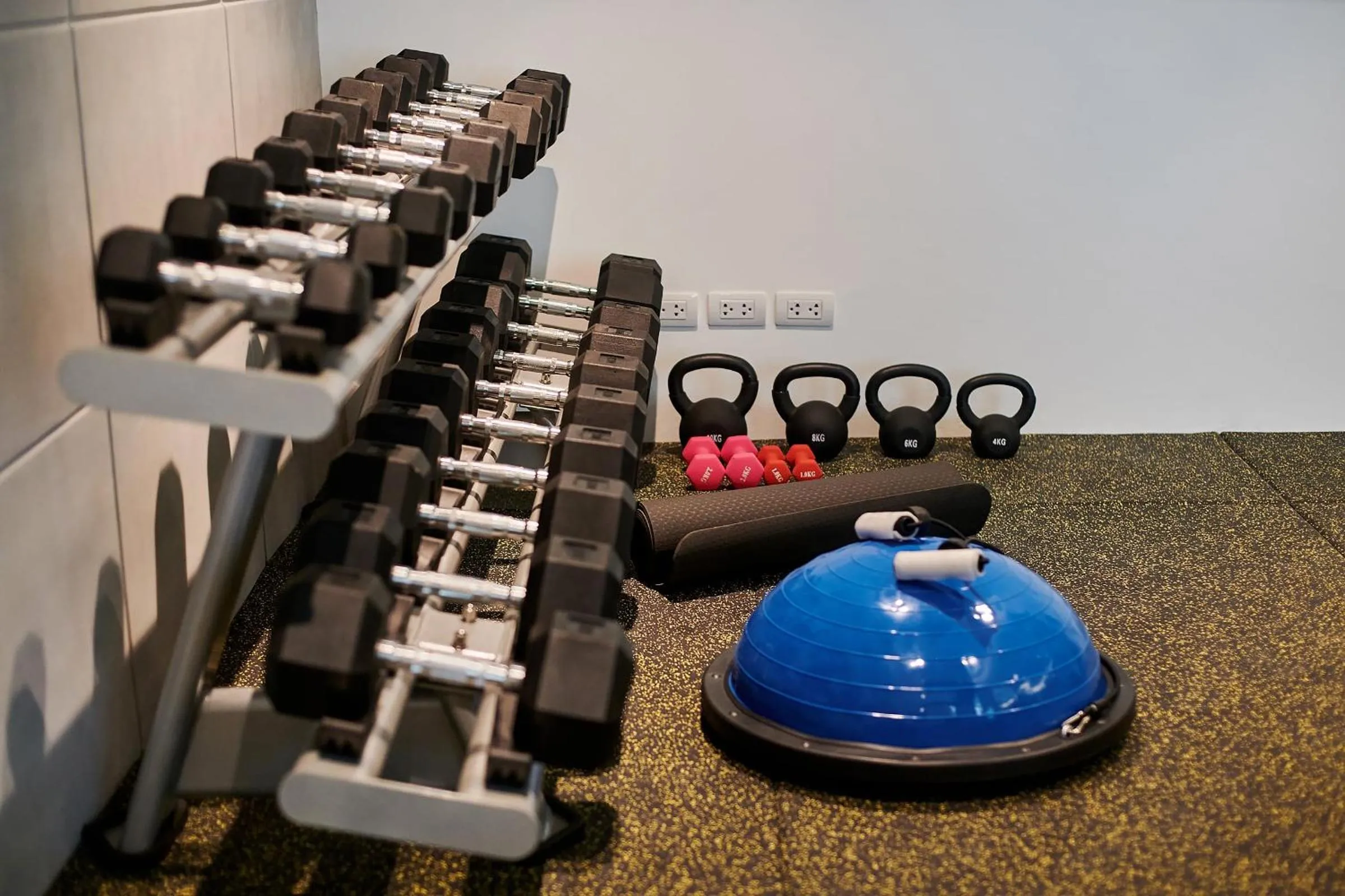 Fitness centre/facilities in Kerem Luxury Beachfront Villas