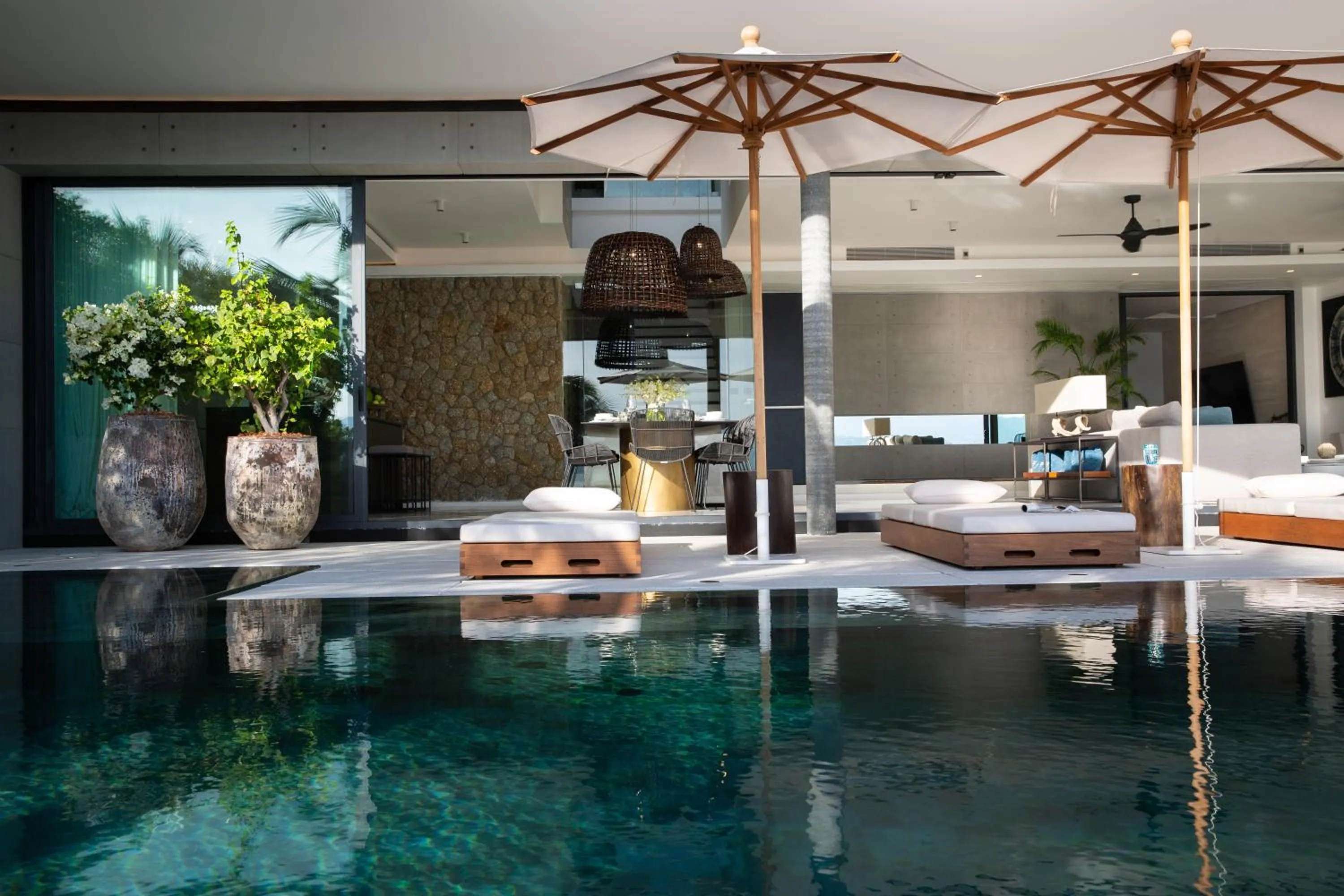 Living room in Kerem Luxury Beachfront Villas