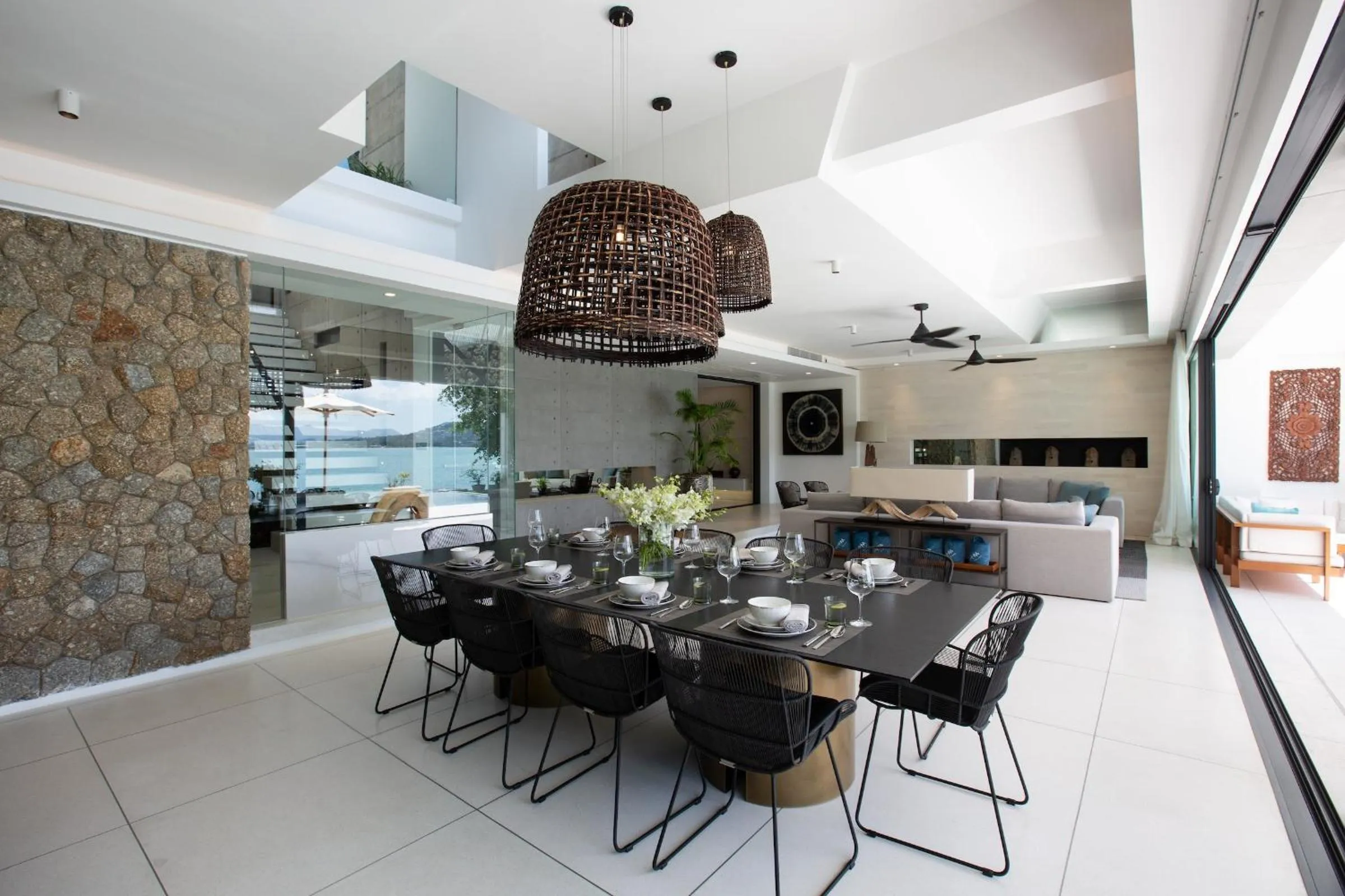 Living room in Kerem Luxury Beachfront Villas