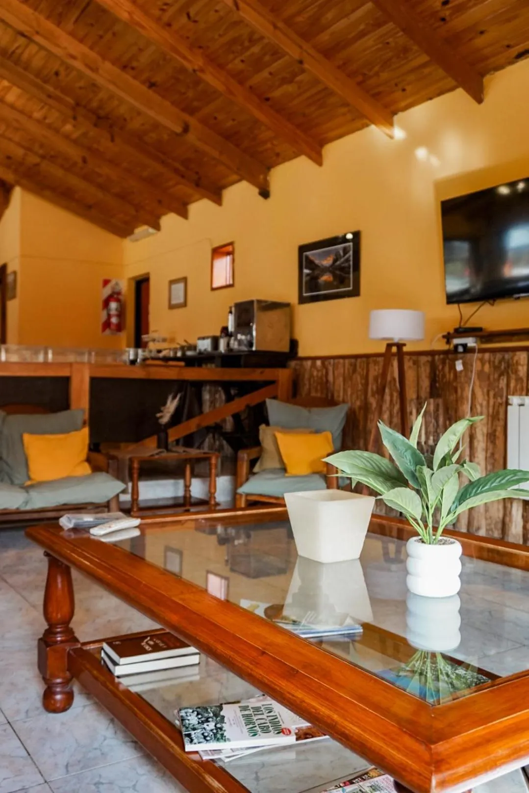 Communal lounge/ TV room in Hosteria LOS ÑIRES