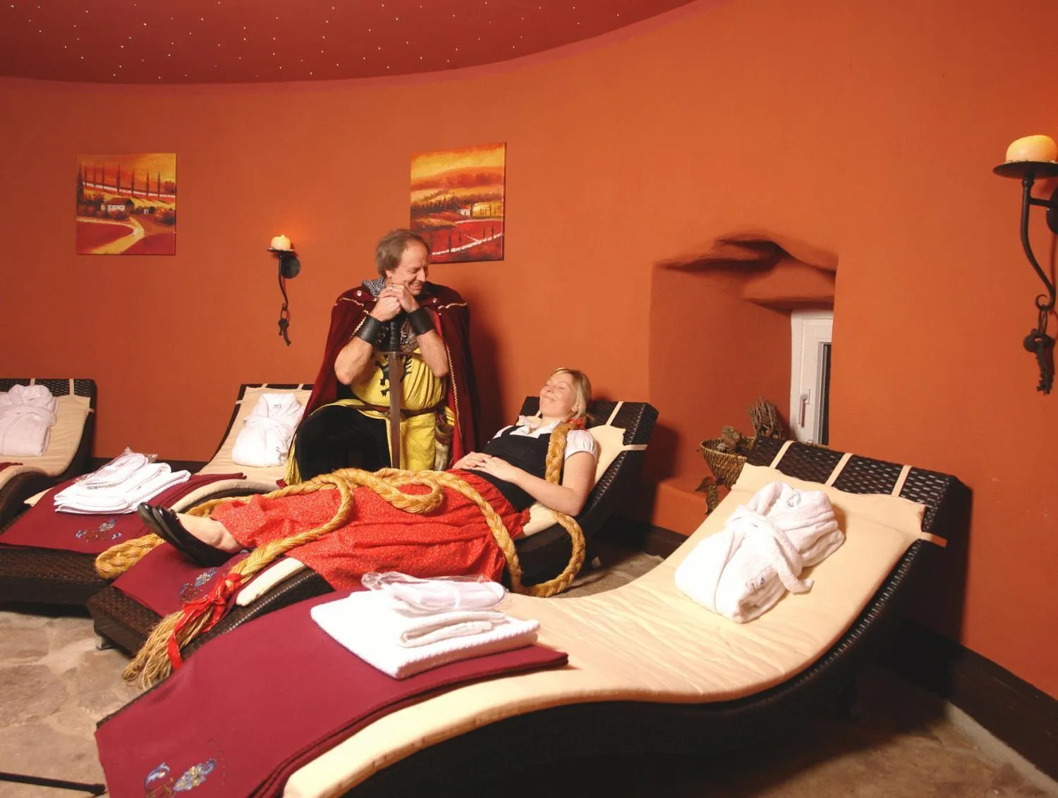 Spa and wellness centre/facilities in Hotel Burg Trendelburg