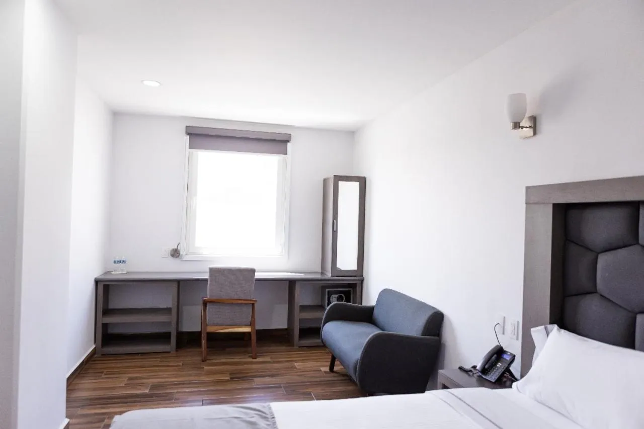 Bed in Hotel Bugari Aeropuerto Guadalajara