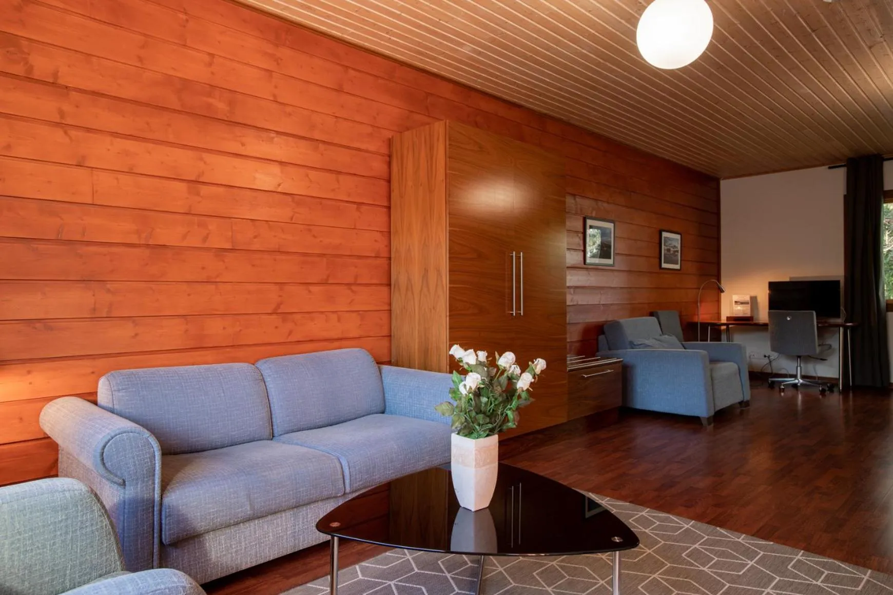 Seating area in Poukama