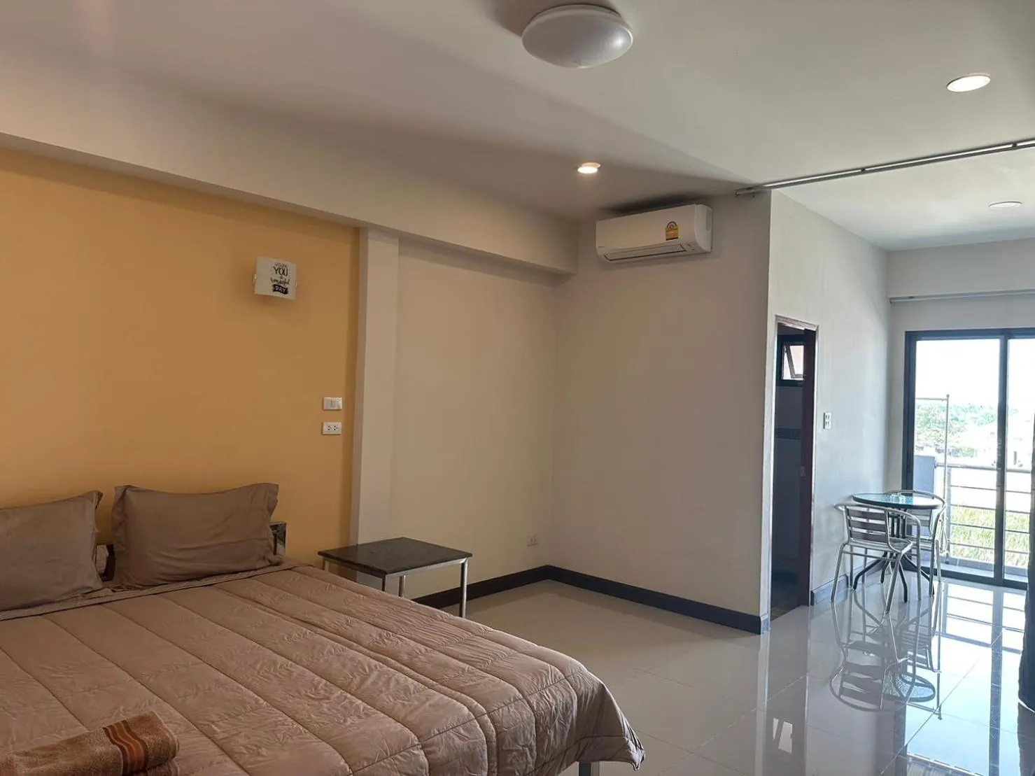 Bed in DD Residence Sai5 Salaya ห้องพัก ดีดี สาย5 ศาลายา