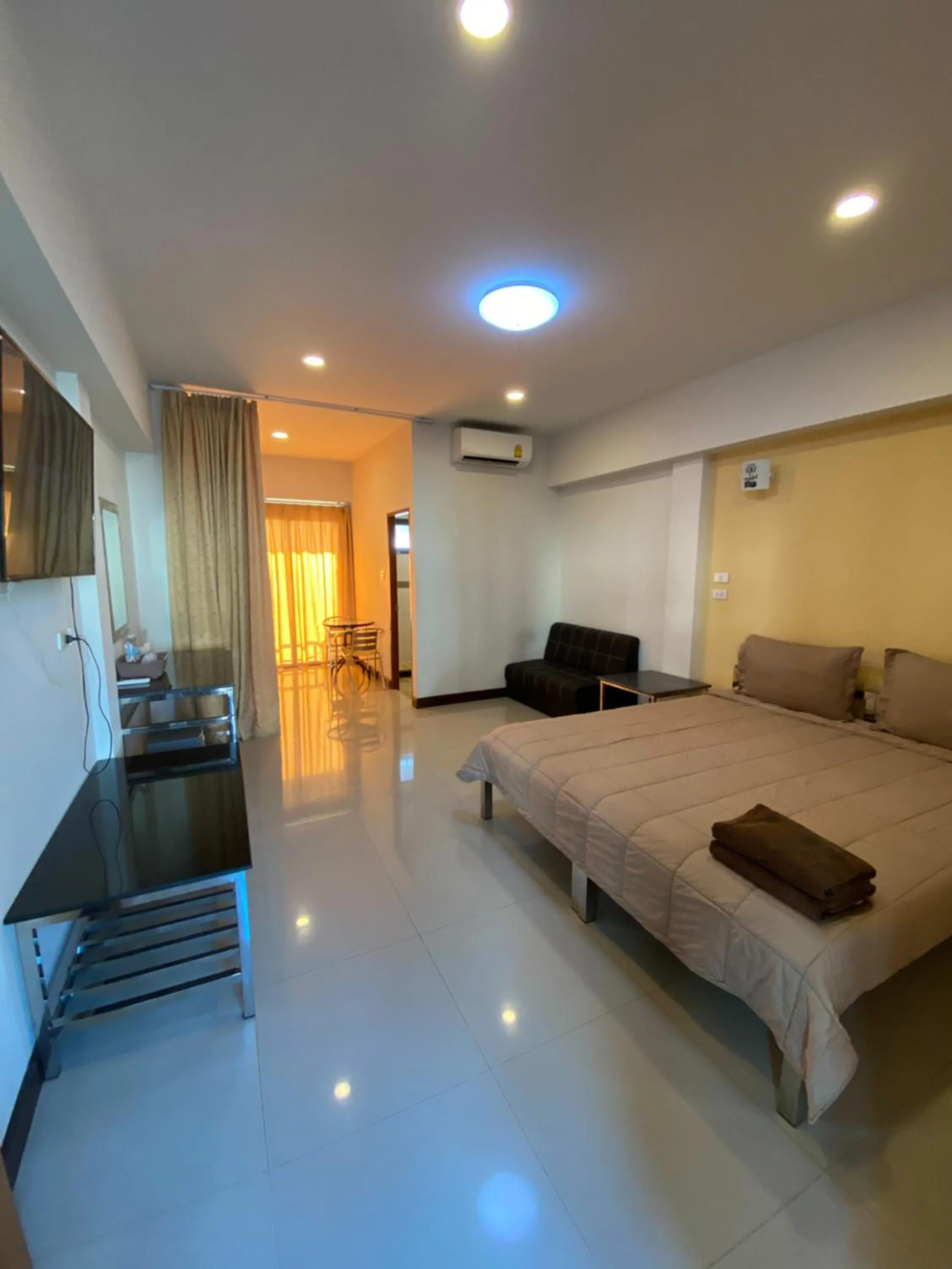 Bed in DD Residence Sai5 Salaya ห้องพัก ดีดี สาย5 ศาลายา