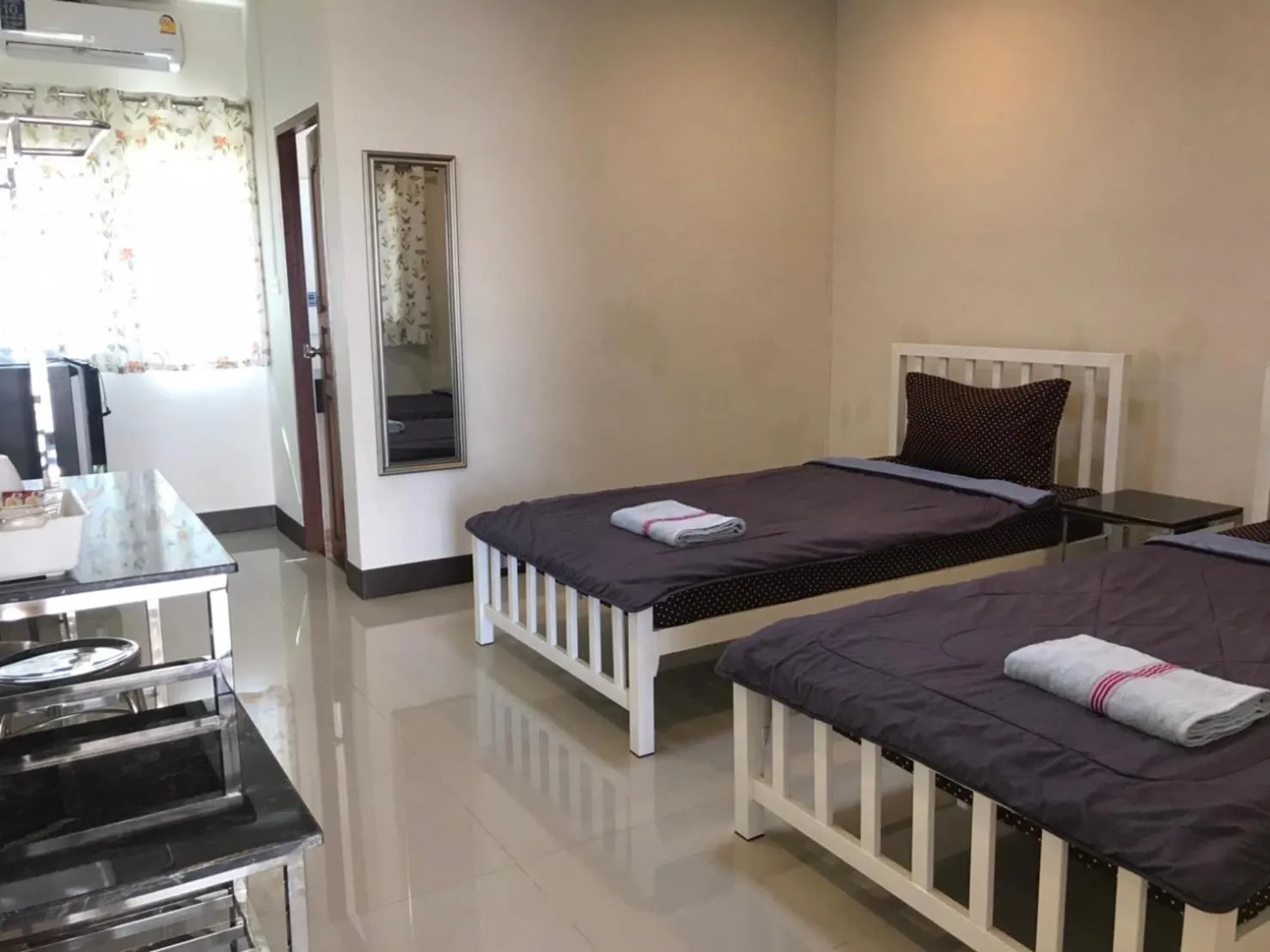 Bed in DD Residence Sai5 Salaya ห้องพัก ดีดี สาย5 ศาลายา