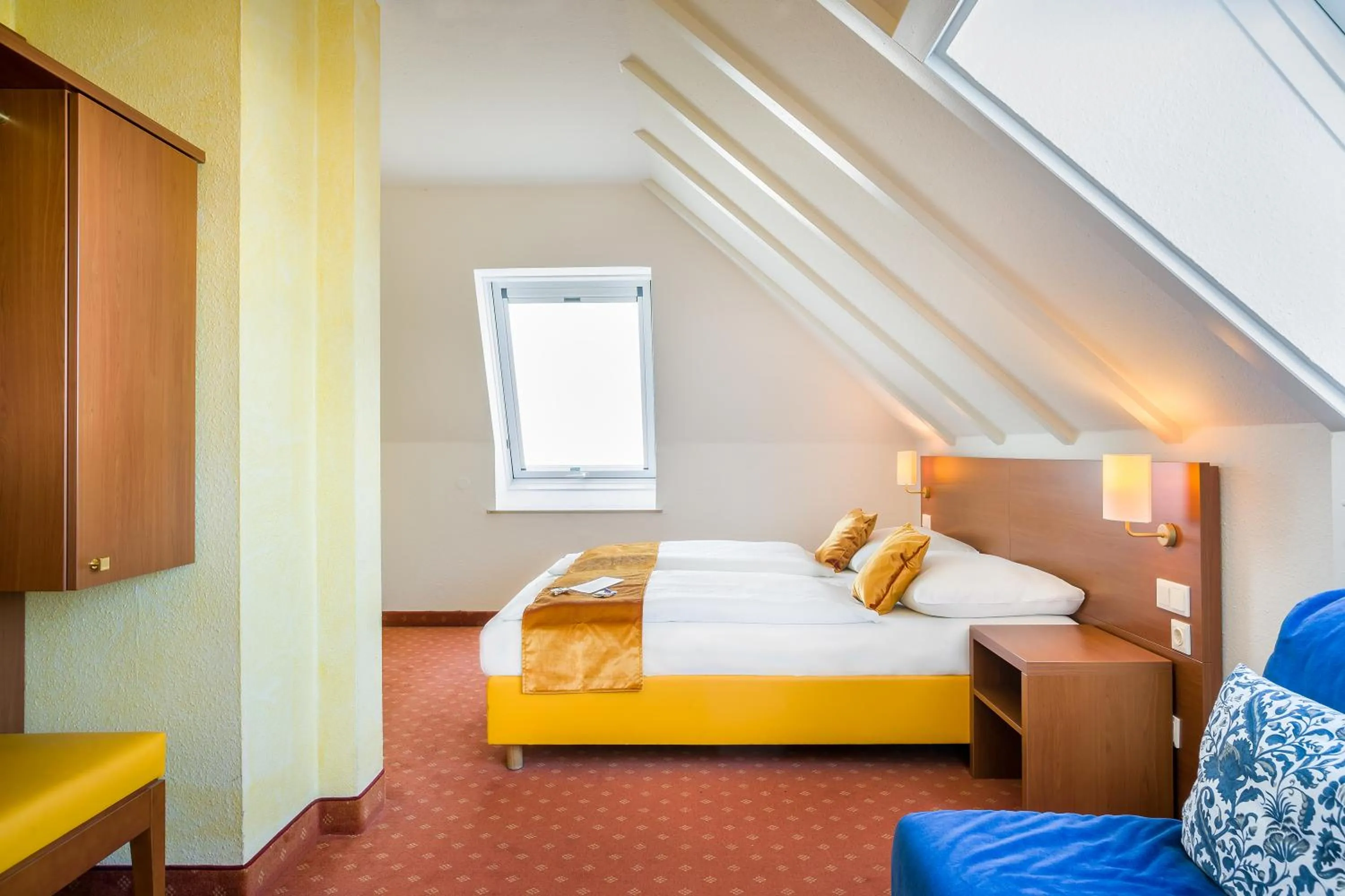 Photo of the whole room, Bed in Hotel Rega Stuttgart