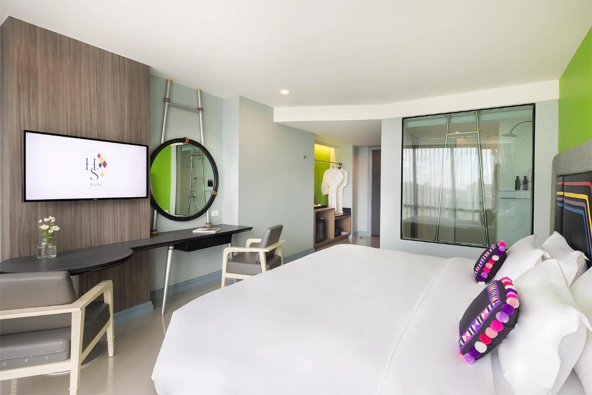 Bedroom, Bed in Hotel Selene Chiang Rai