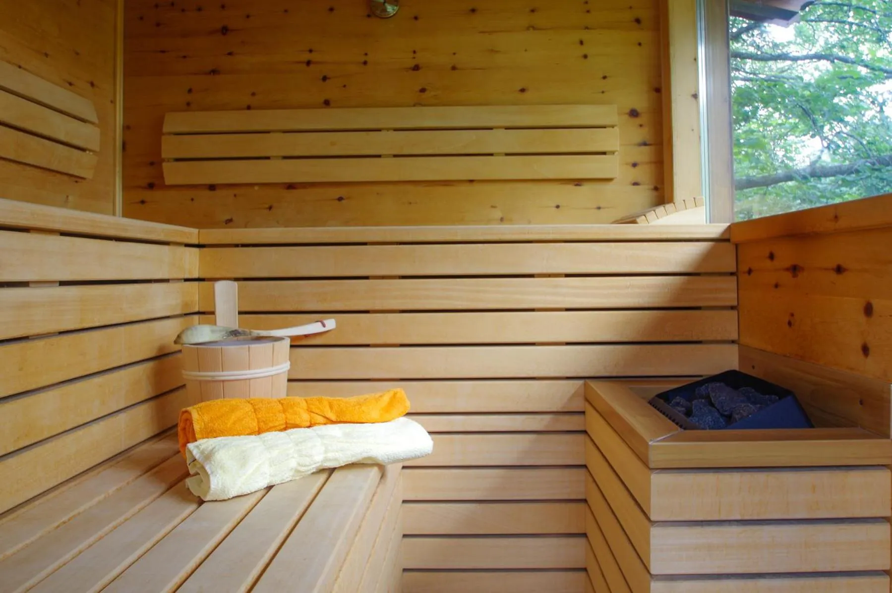 Sauna in Apartment Hotel Christine