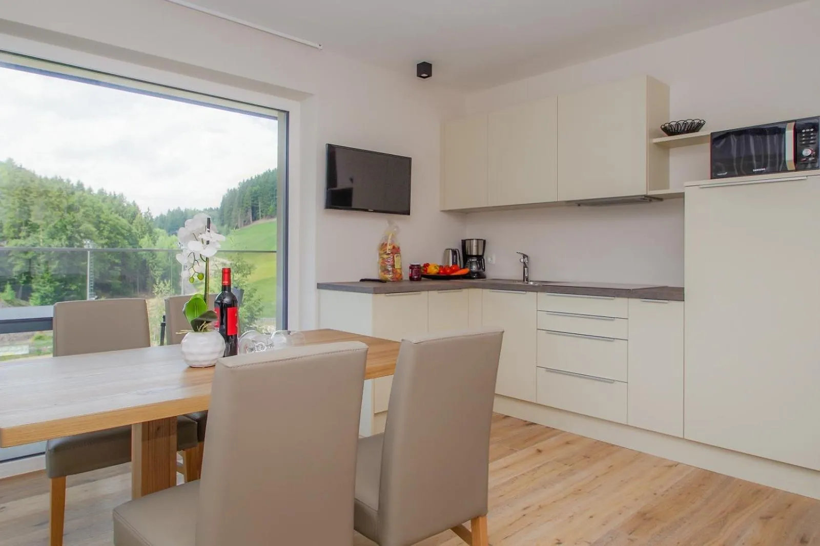 Kitchen or kitchenette in Apartment Hotel Christine