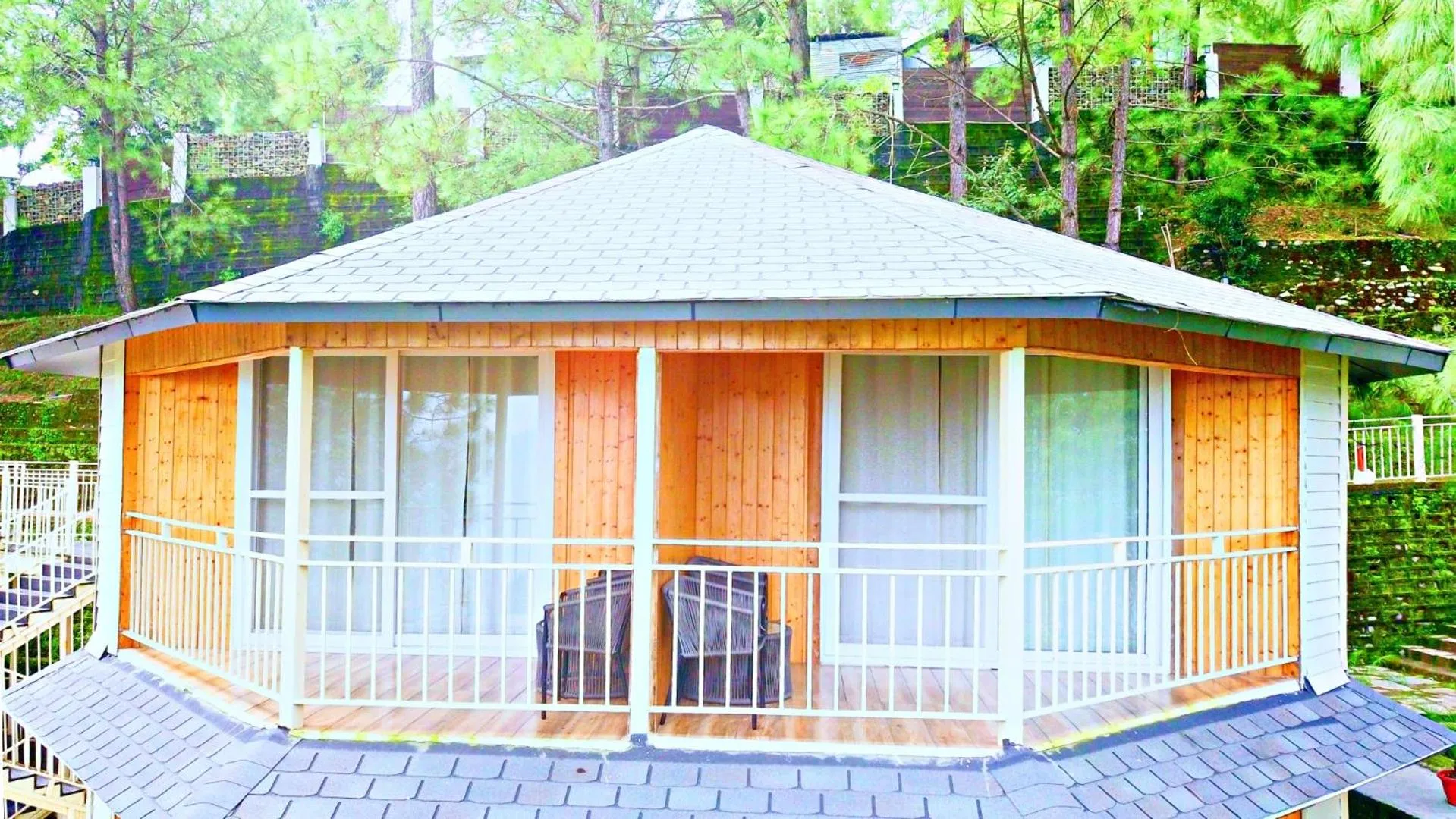 Balcony/Terrace in The Woods Retreat