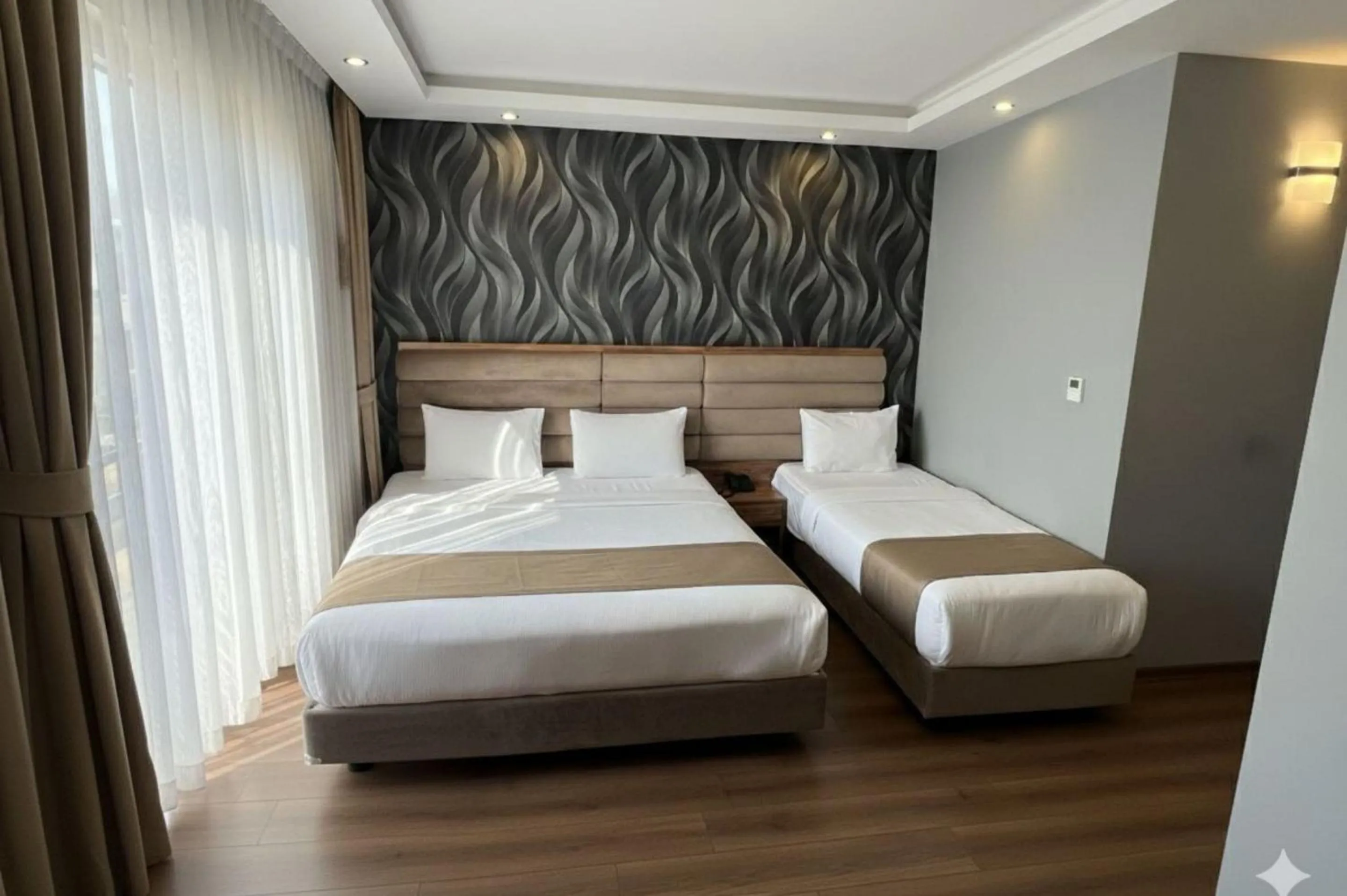 Bed in King City Hotel Istanbul Ataturk Airport