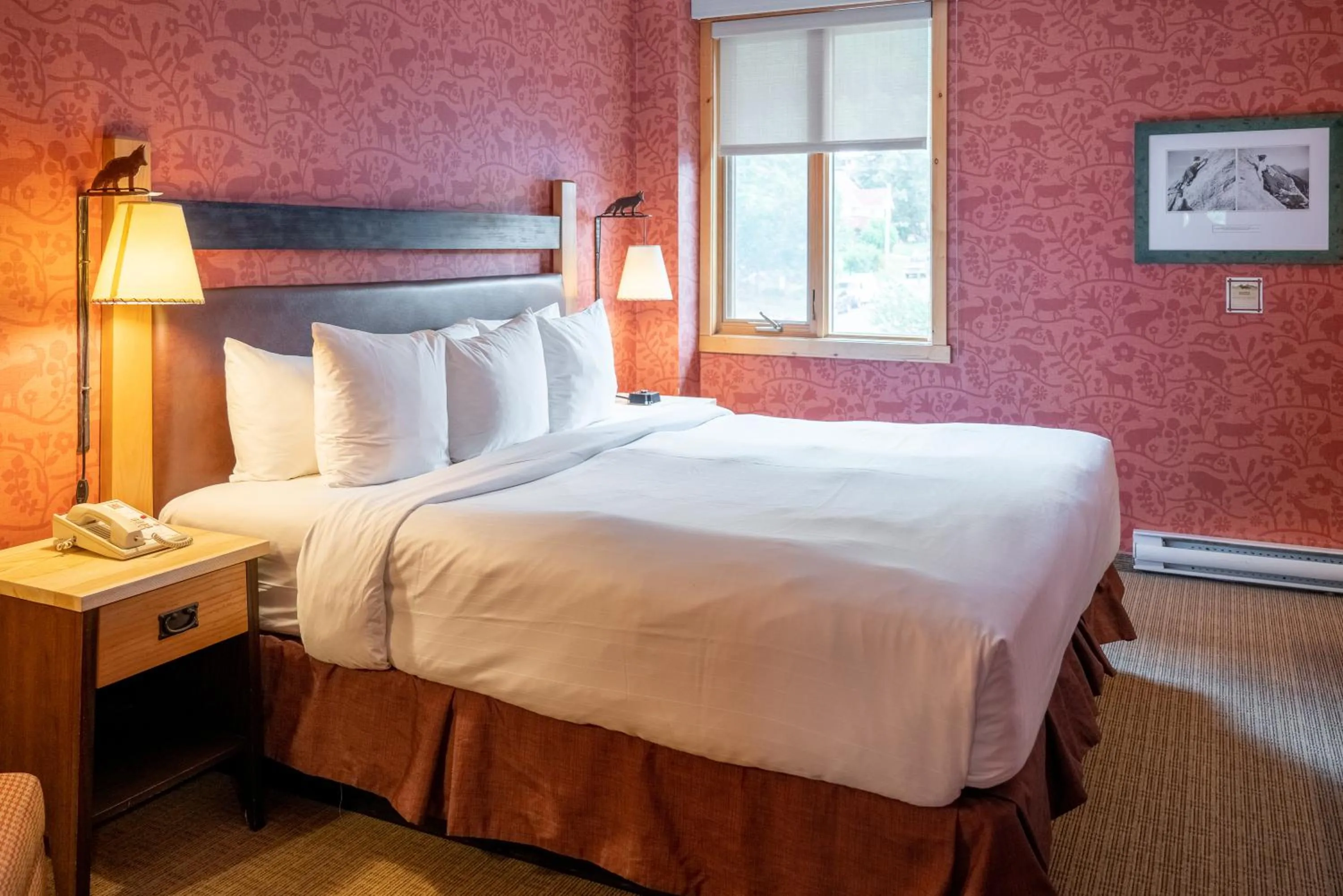 Bed in Fox Hotel and Suites