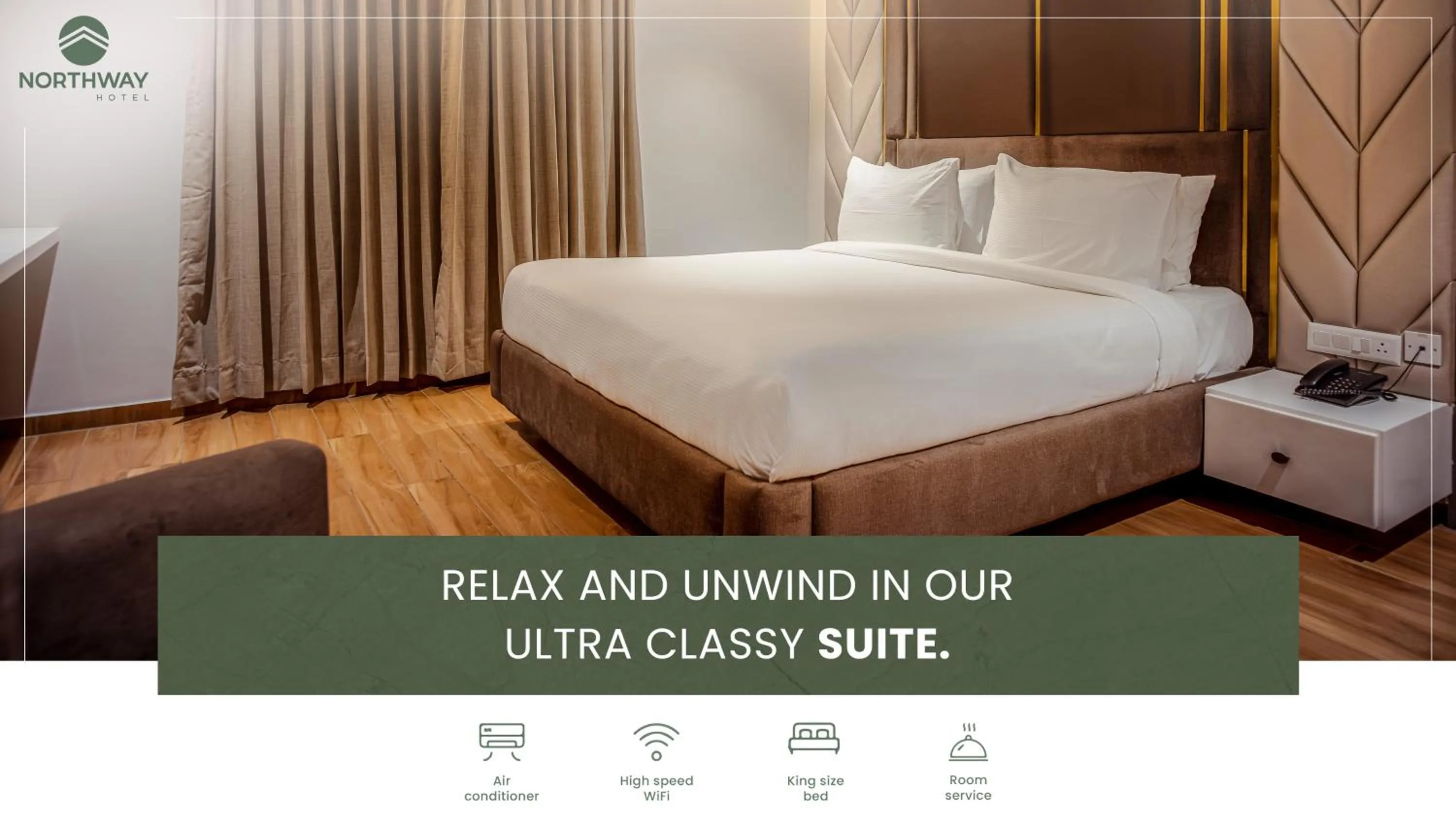 Photo of the whole room, Bed in Northway Hotel