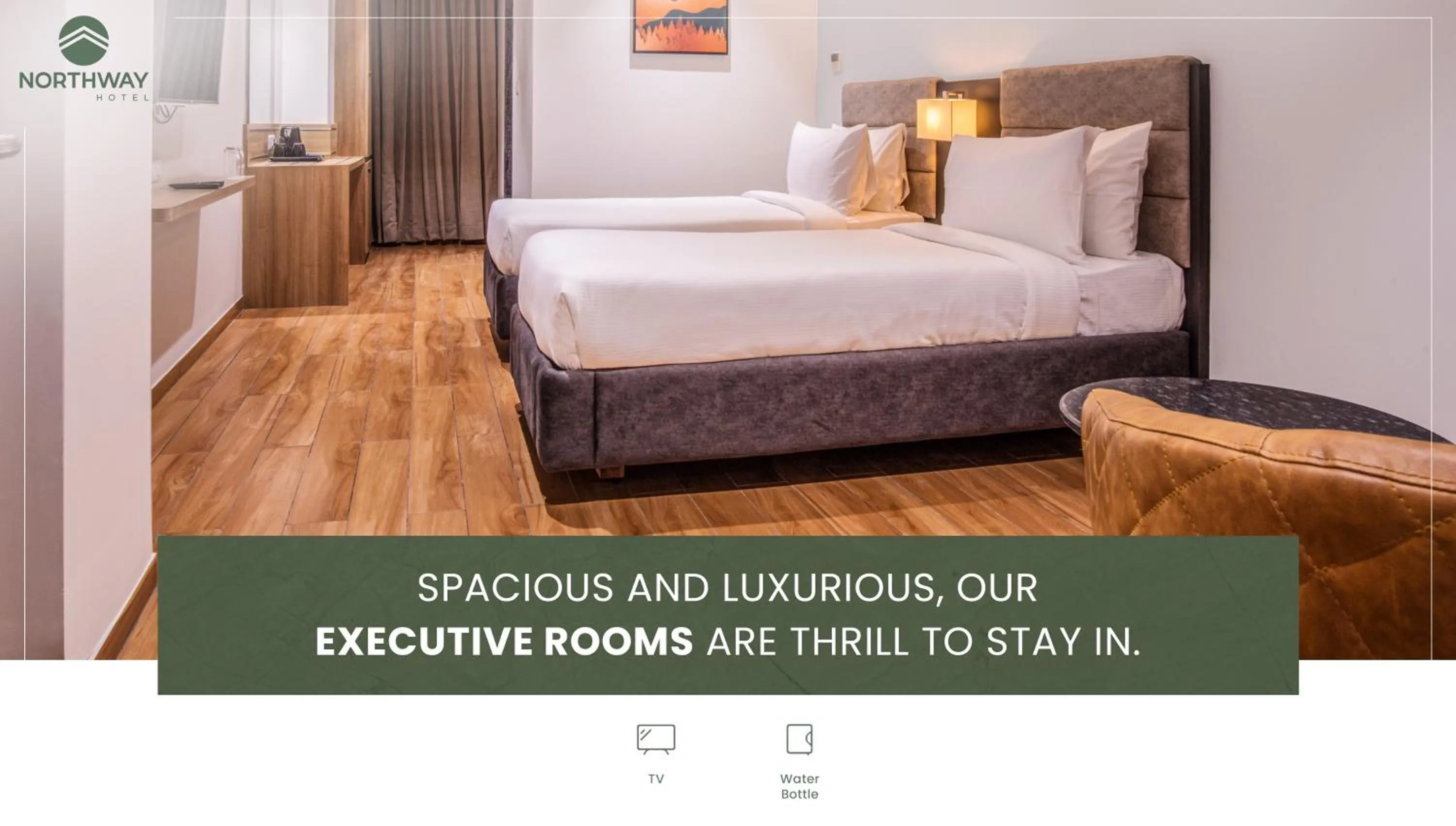 Photo of the whole room, Bed in Northway Hotel